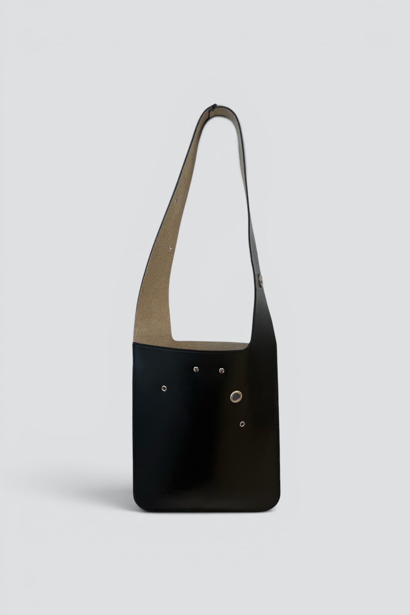 Black Scattered Studs Pub Bag