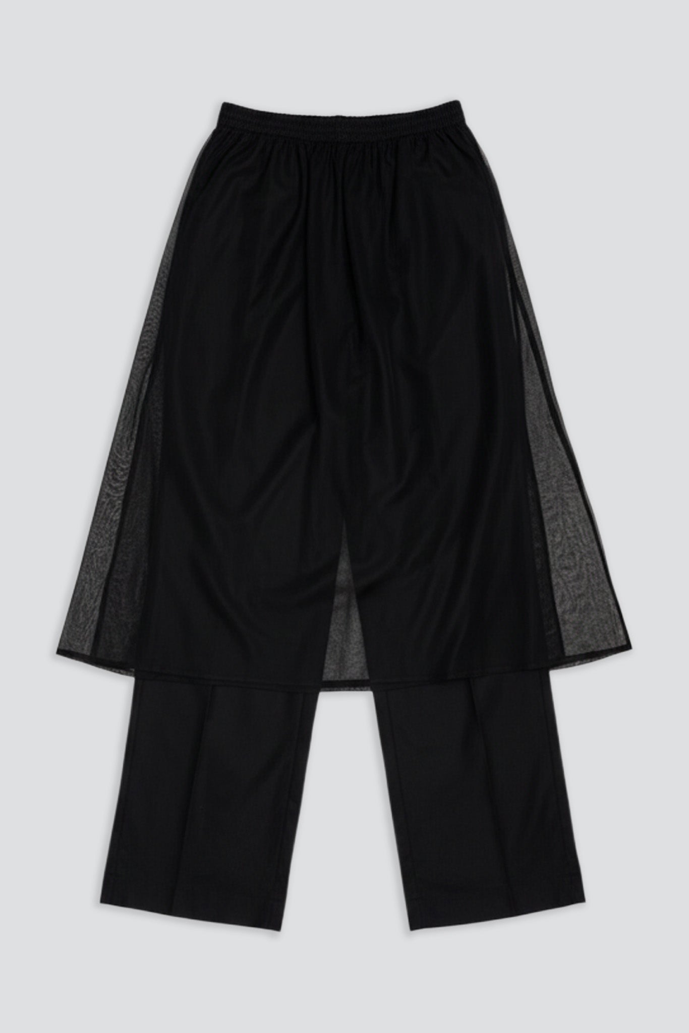 Black Sheer Layered Pants