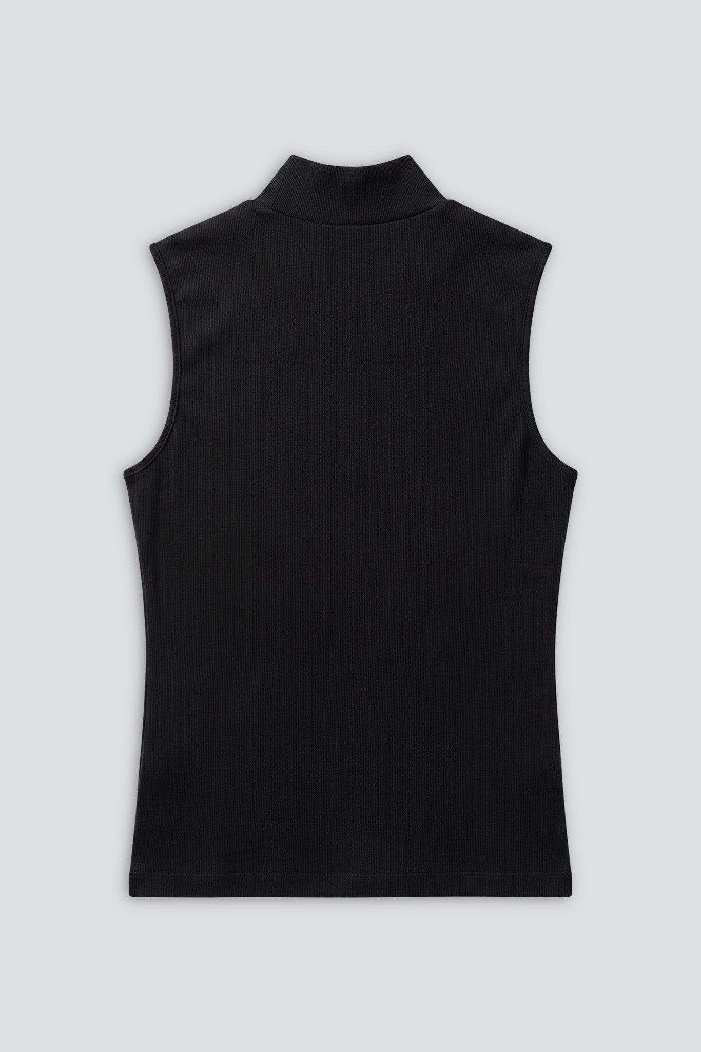Black Sleeveless Mock Neck