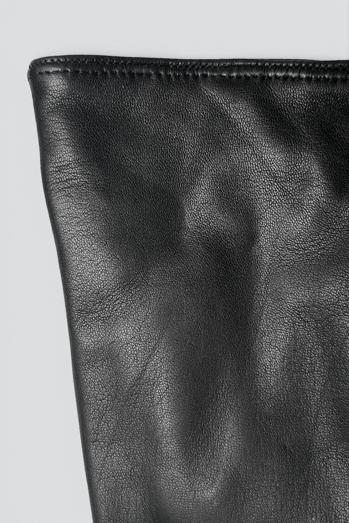 Black Leather Slim Glove