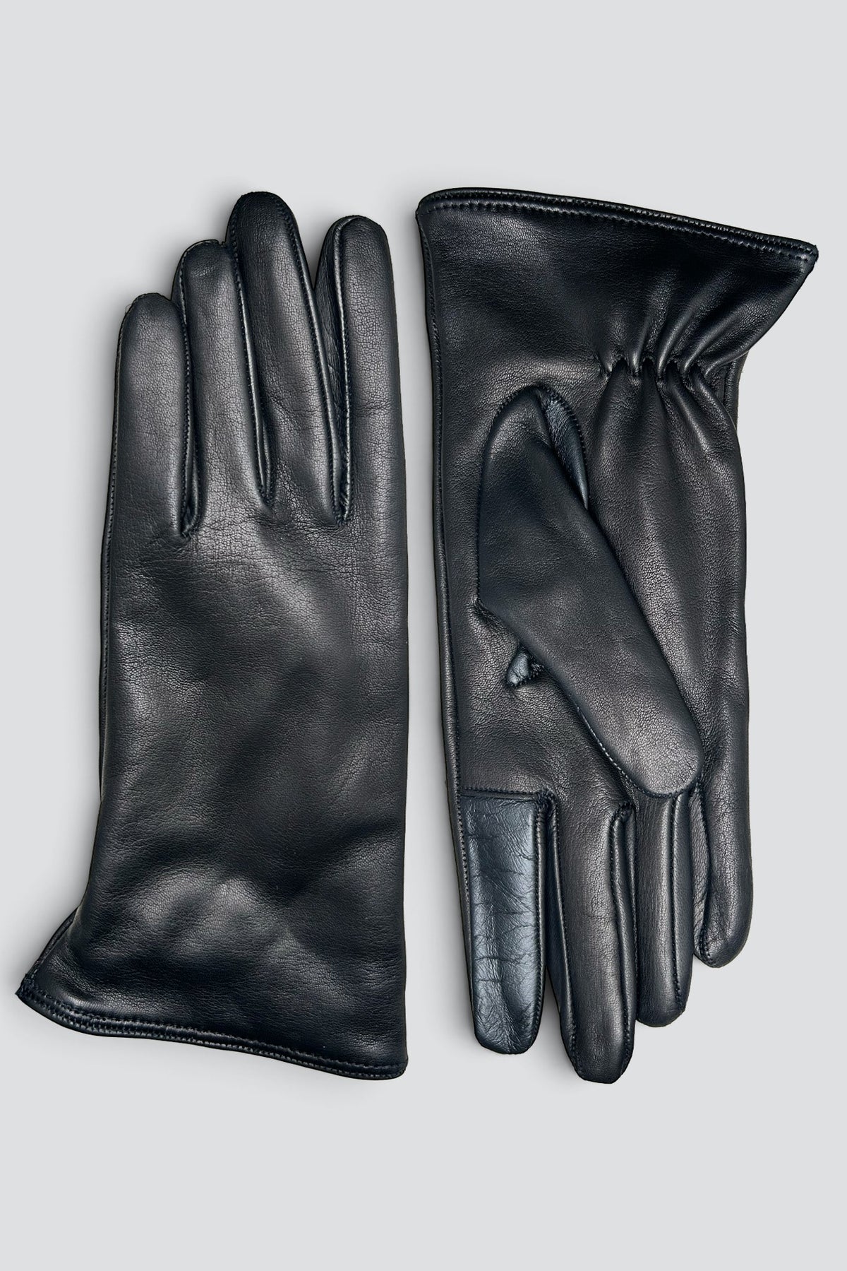 Black Leather Slim Glove