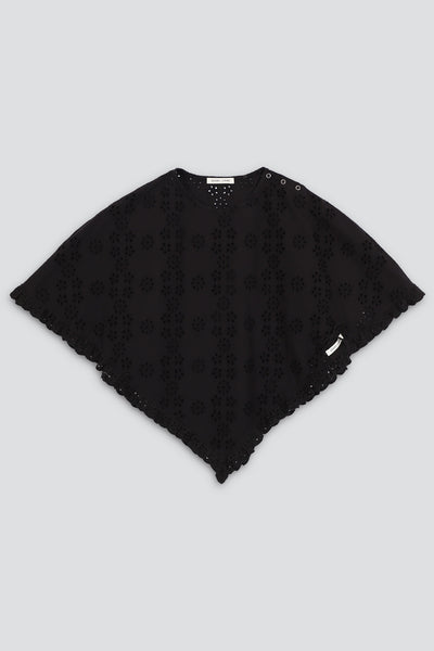 Black Soba Poncho - Sandy Liang – Assembly New York