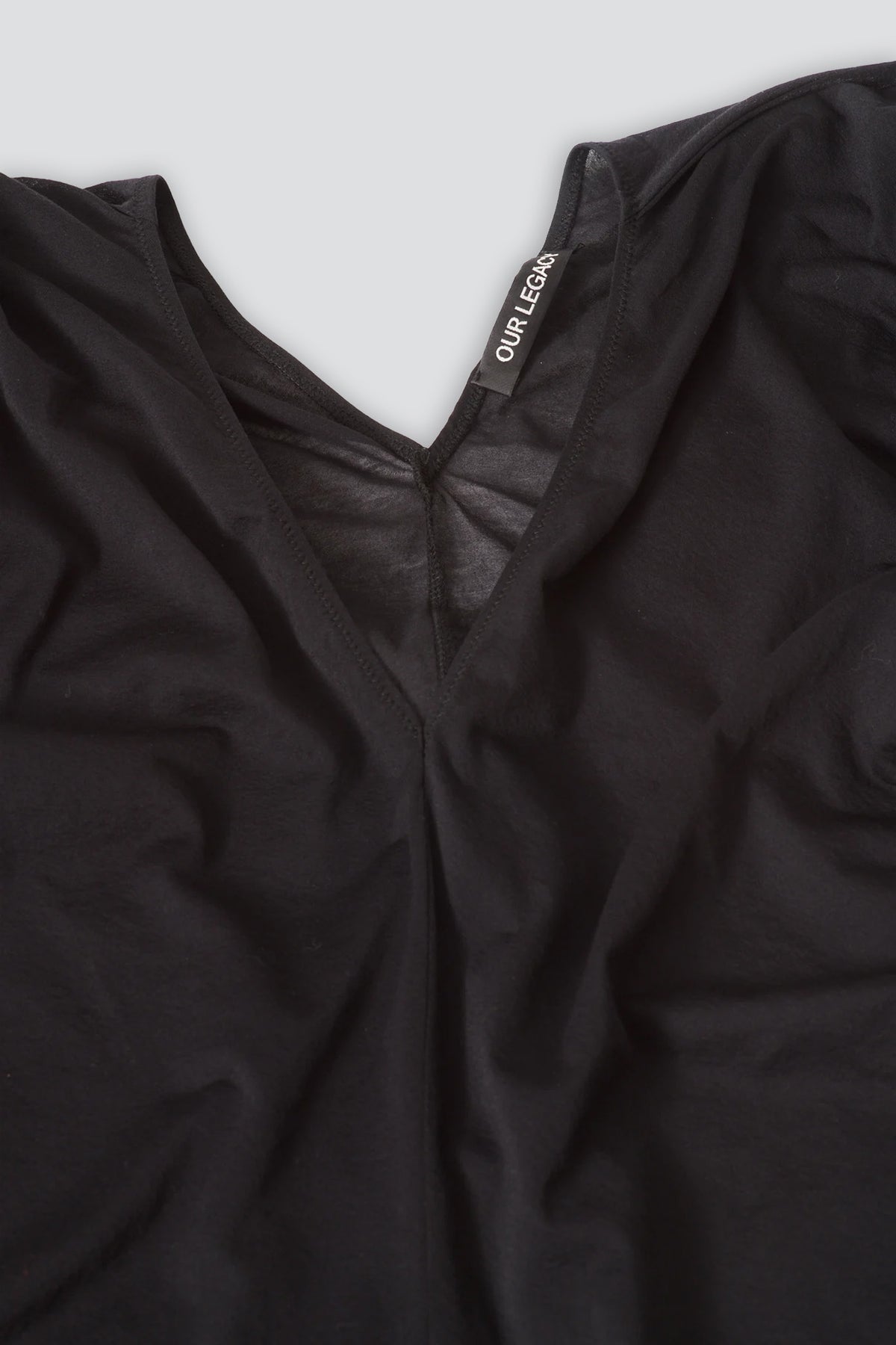 Black Stocking Jersey Cheer V Neck