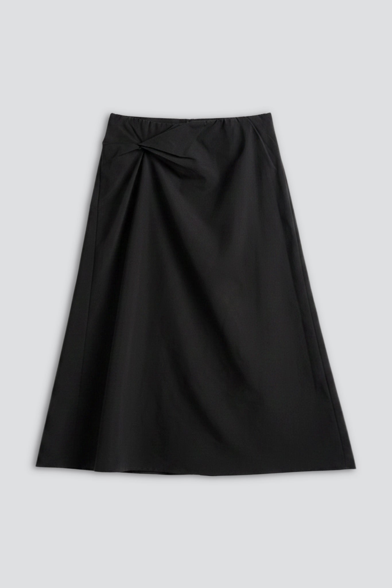 Black Taslan Knot Skirt