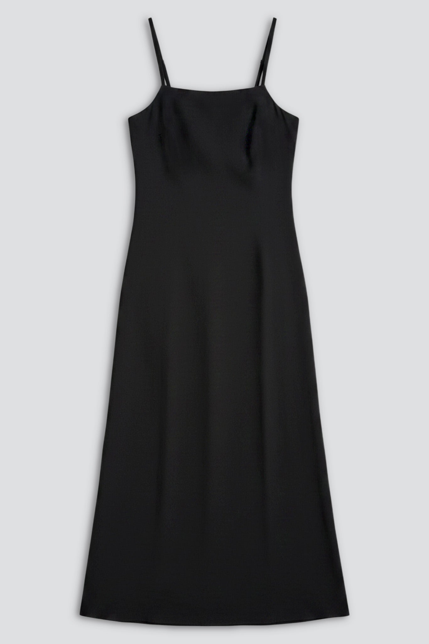 Black Taslan Long Dress