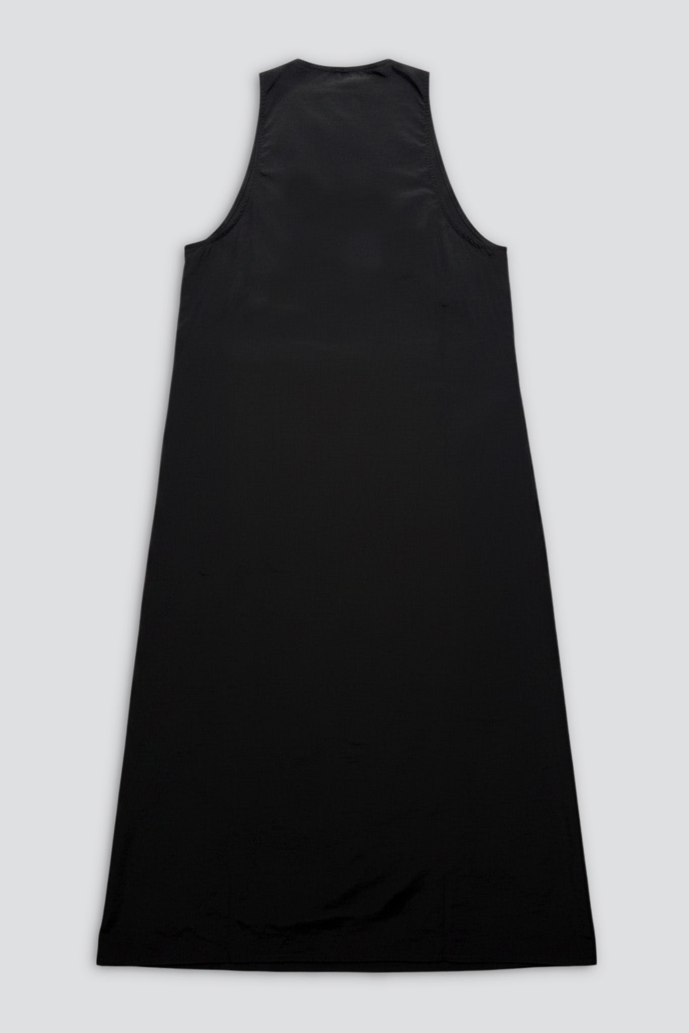 Black Taslan Trapeze Dress
