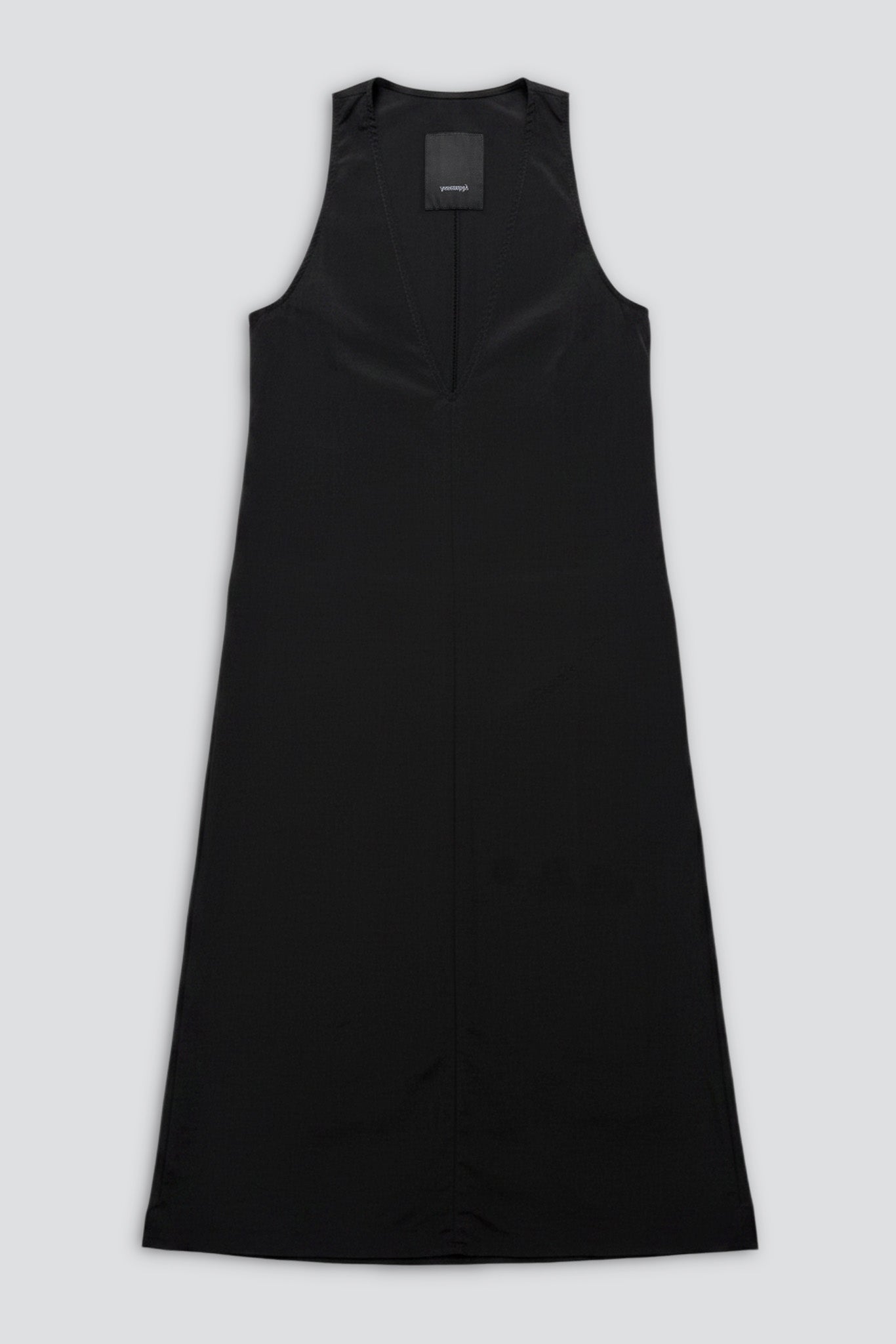 Black Taslan Trapeze Dress