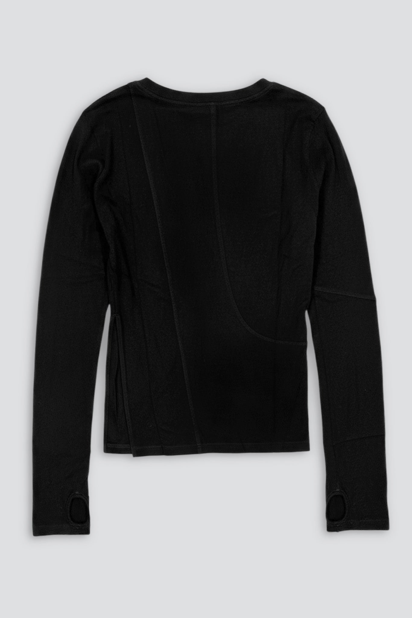 Black Tencel Jersey Twisted Top