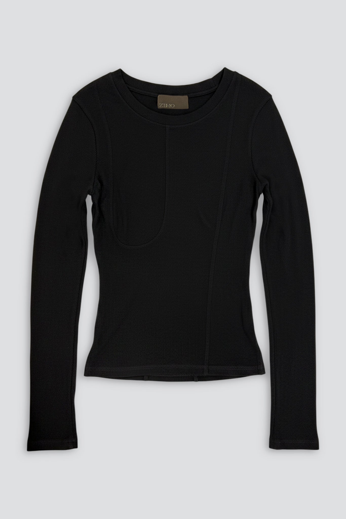 Black Tencel Jersey Twisted Top