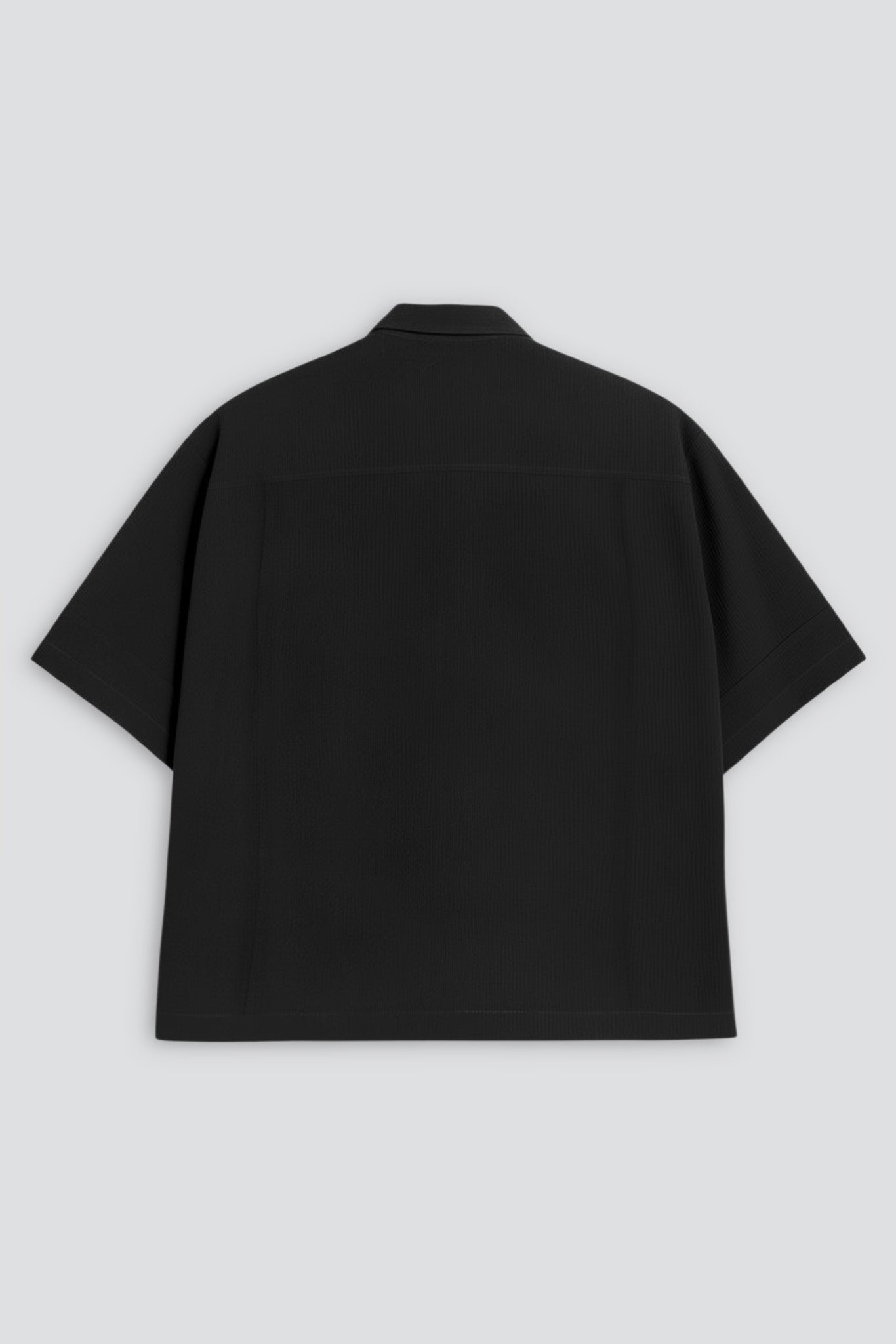 Black Texture Box Shirt