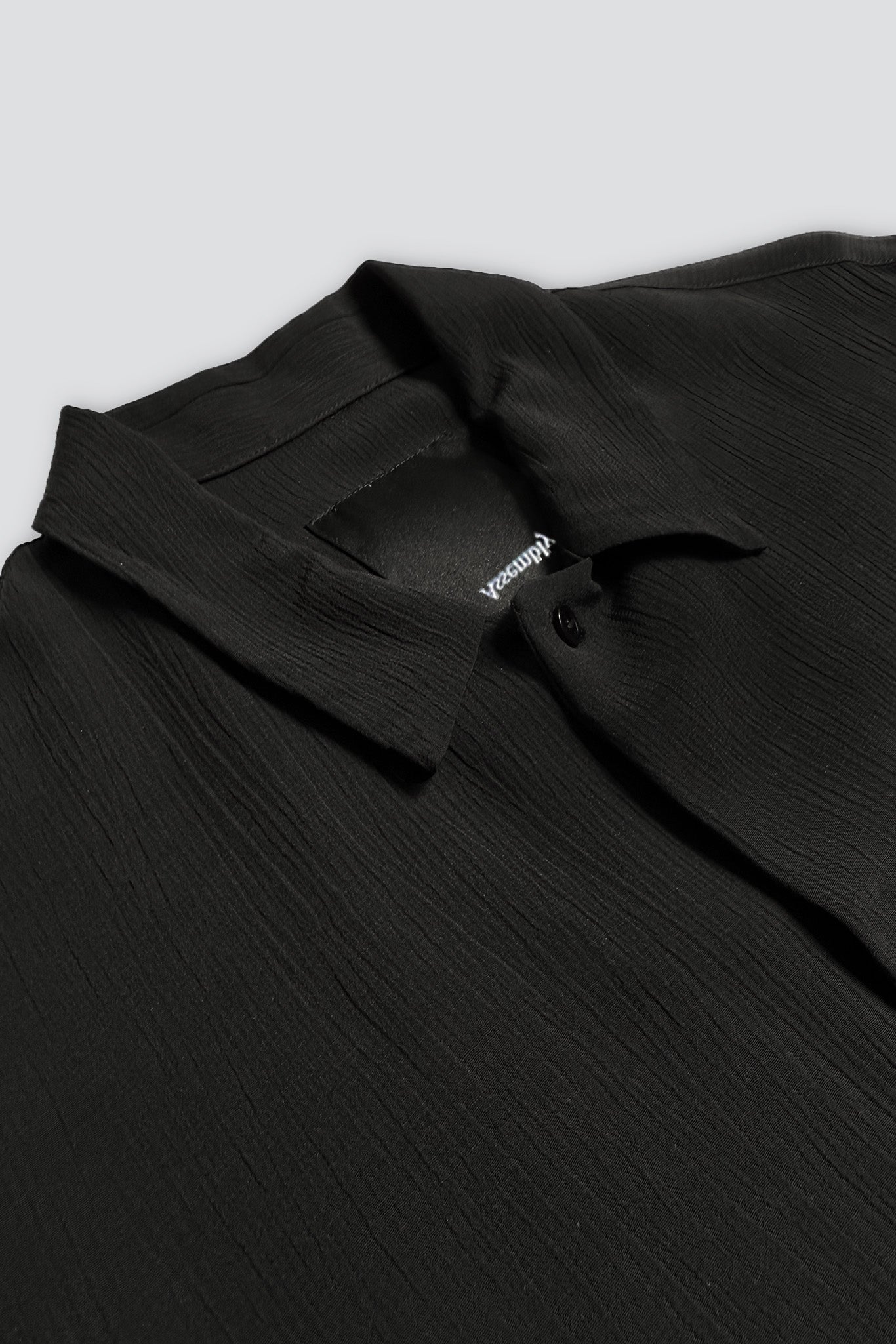 Black Texture Box Shirt