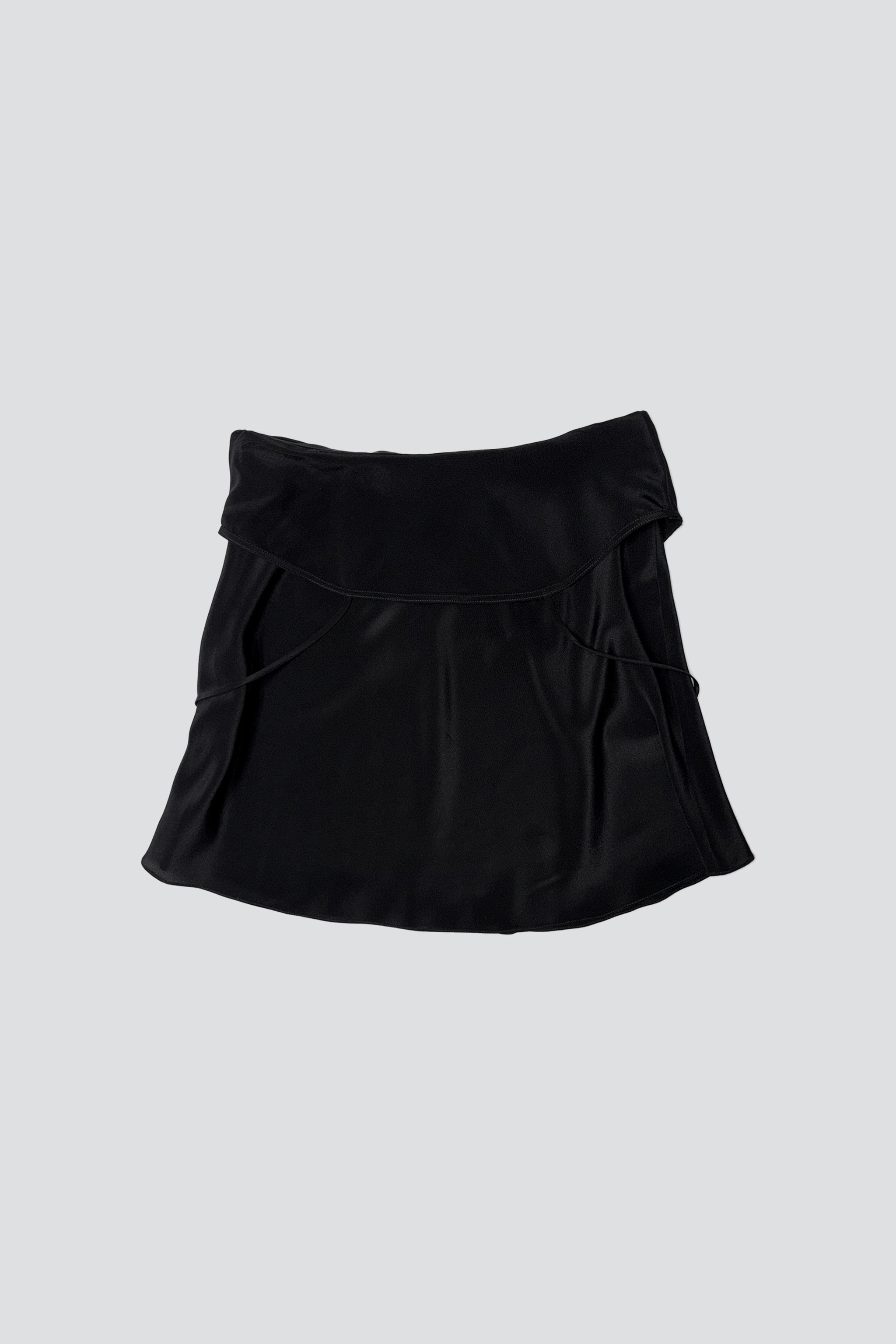 Black Undressing Slip Skirt
