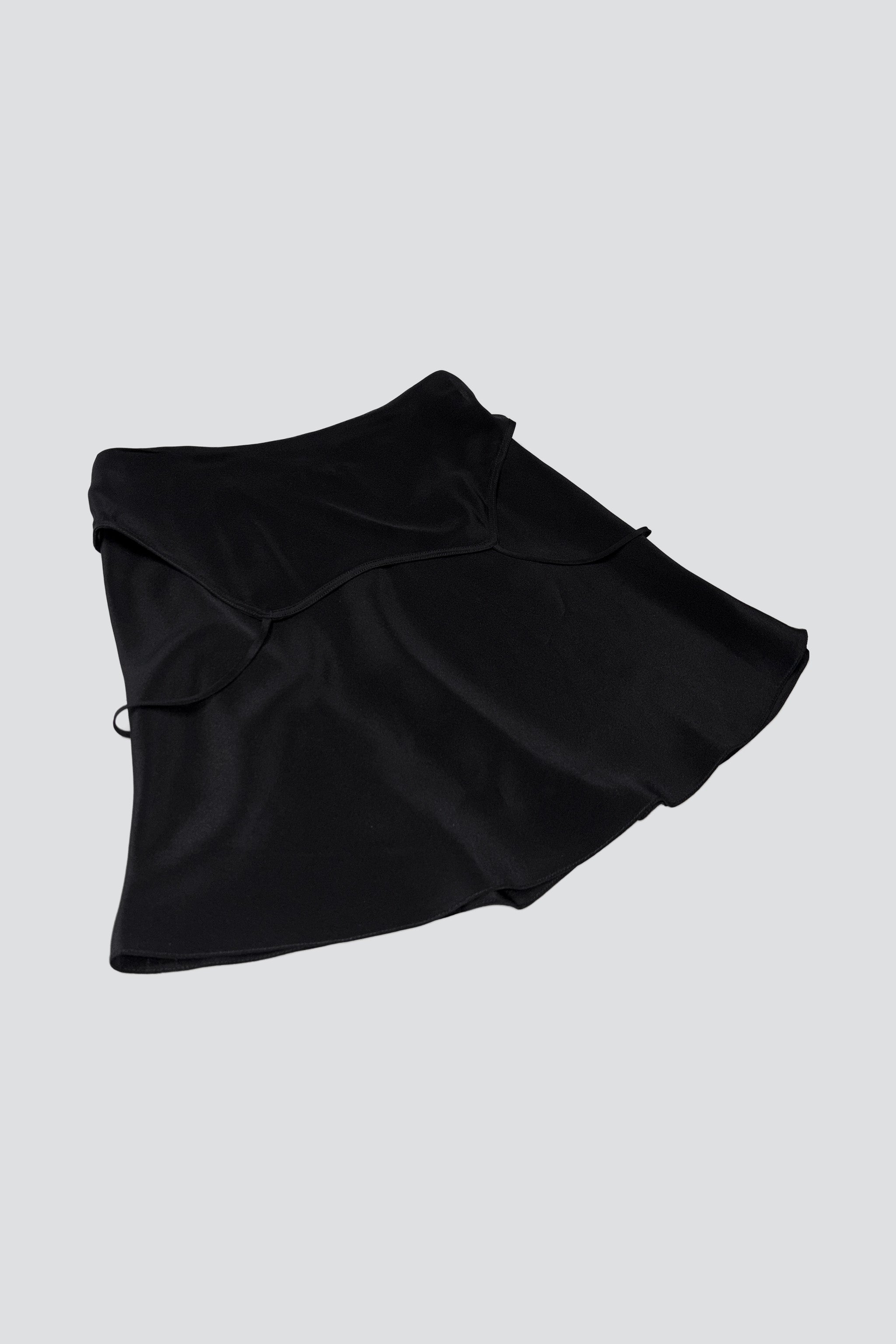Black Undressing Slip Skirt