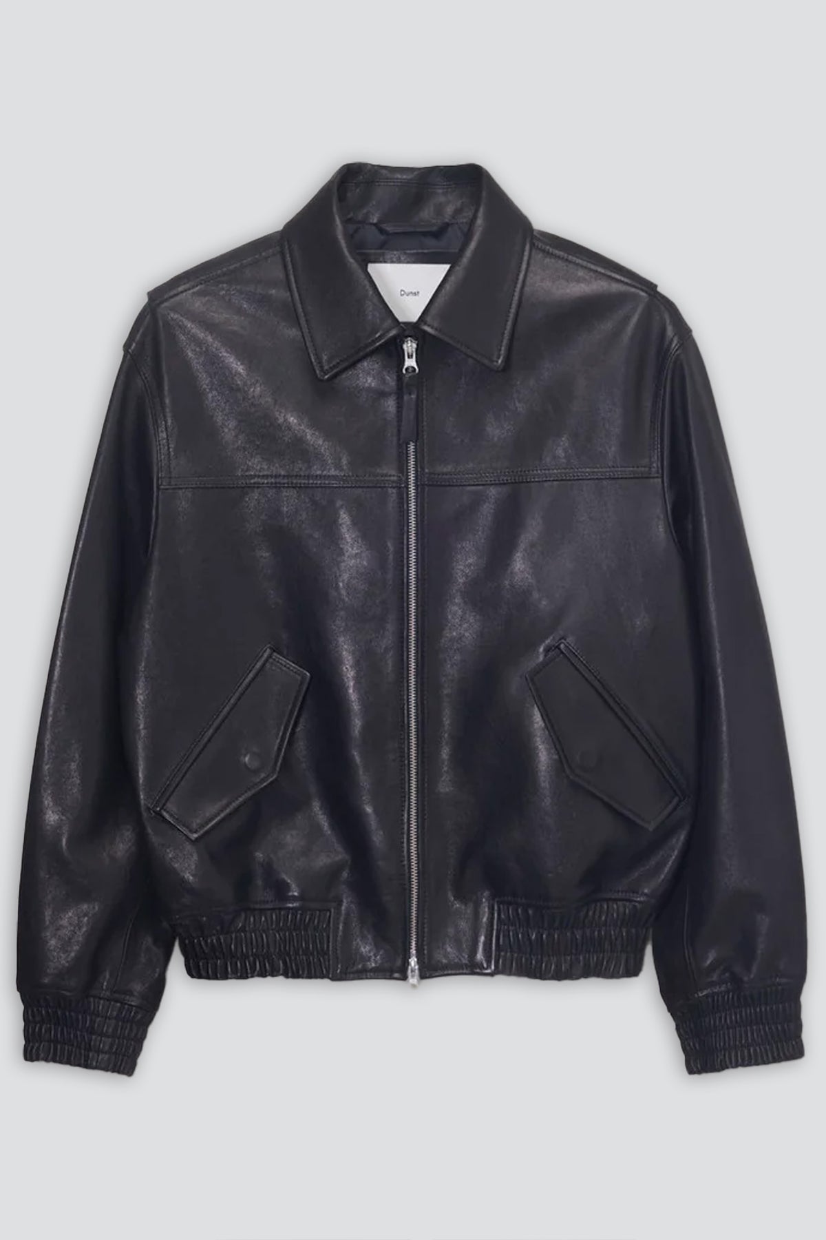 Black Unisex Refined Leather Blouson