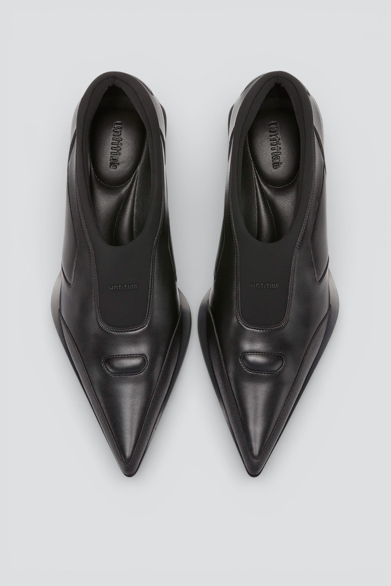 Black Velo Flex Mule Heels