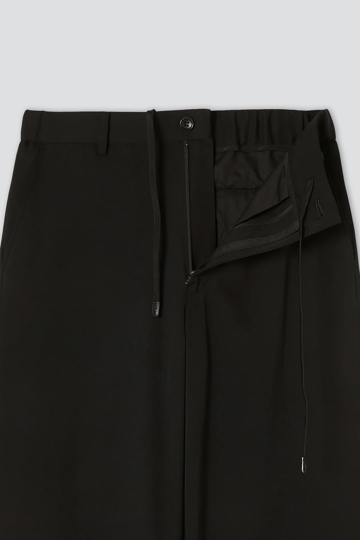 Black Wide Easy Trousers