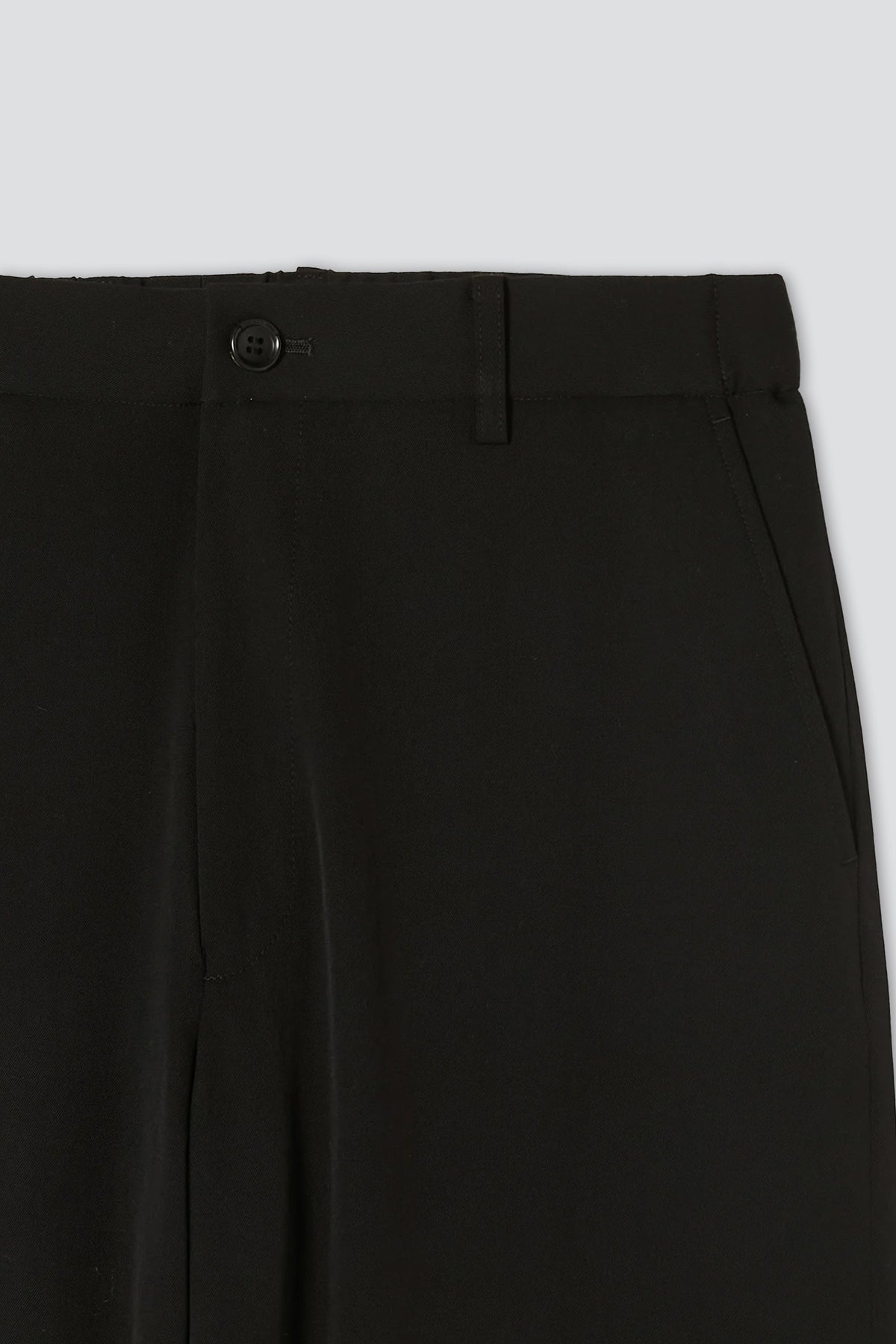 Black Wide Easy Trousers