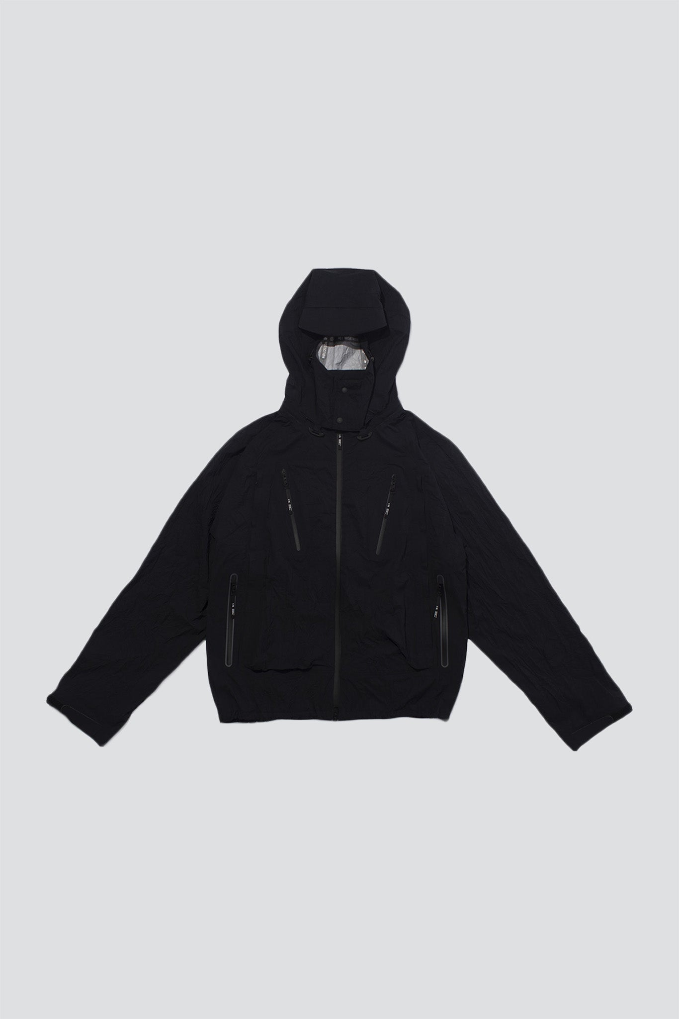 Black Wrinkled 3 Layer Shell