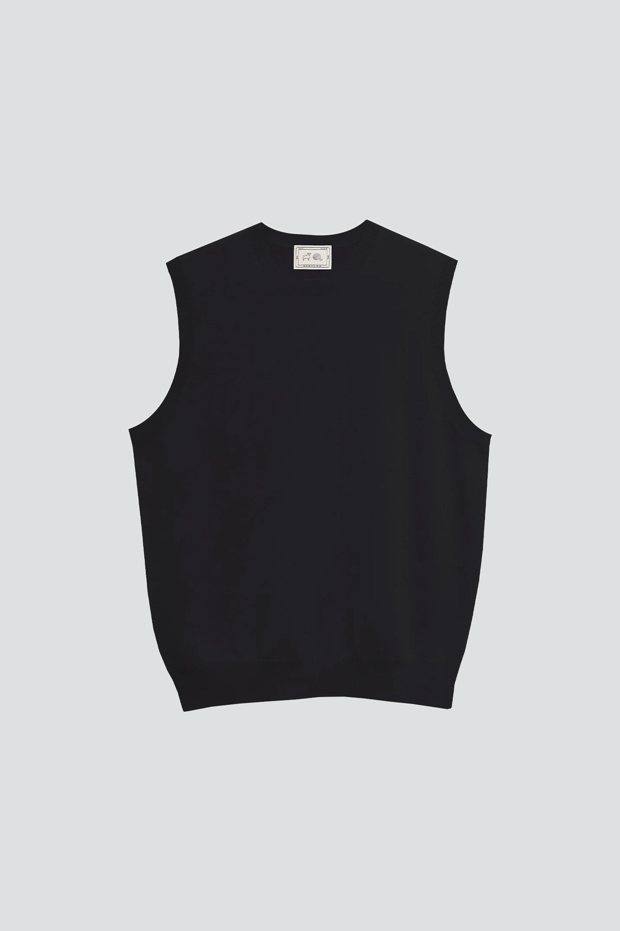 Black Cashmere Yogi Vest