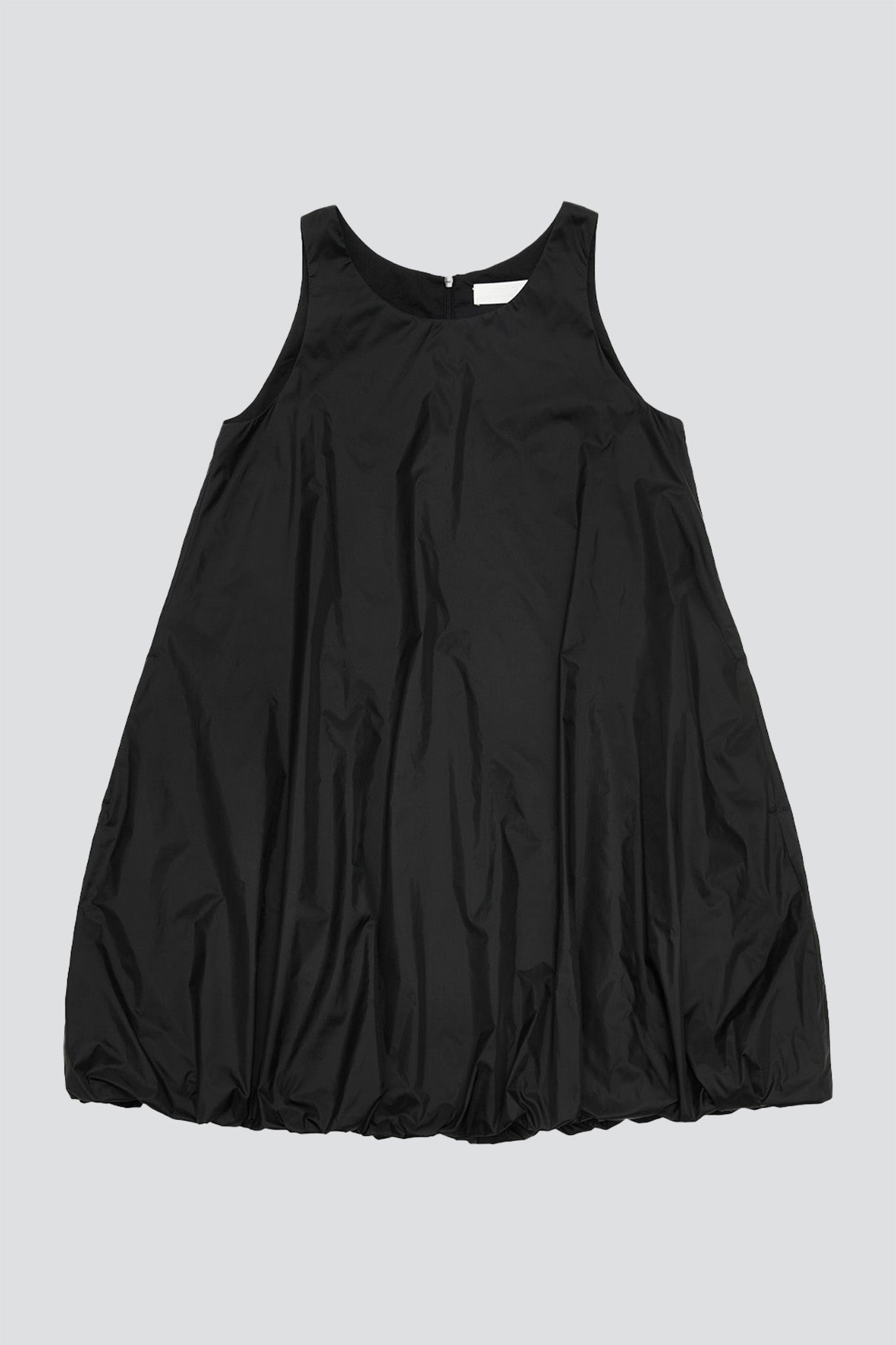 Black Nylon Volume Mini Dress