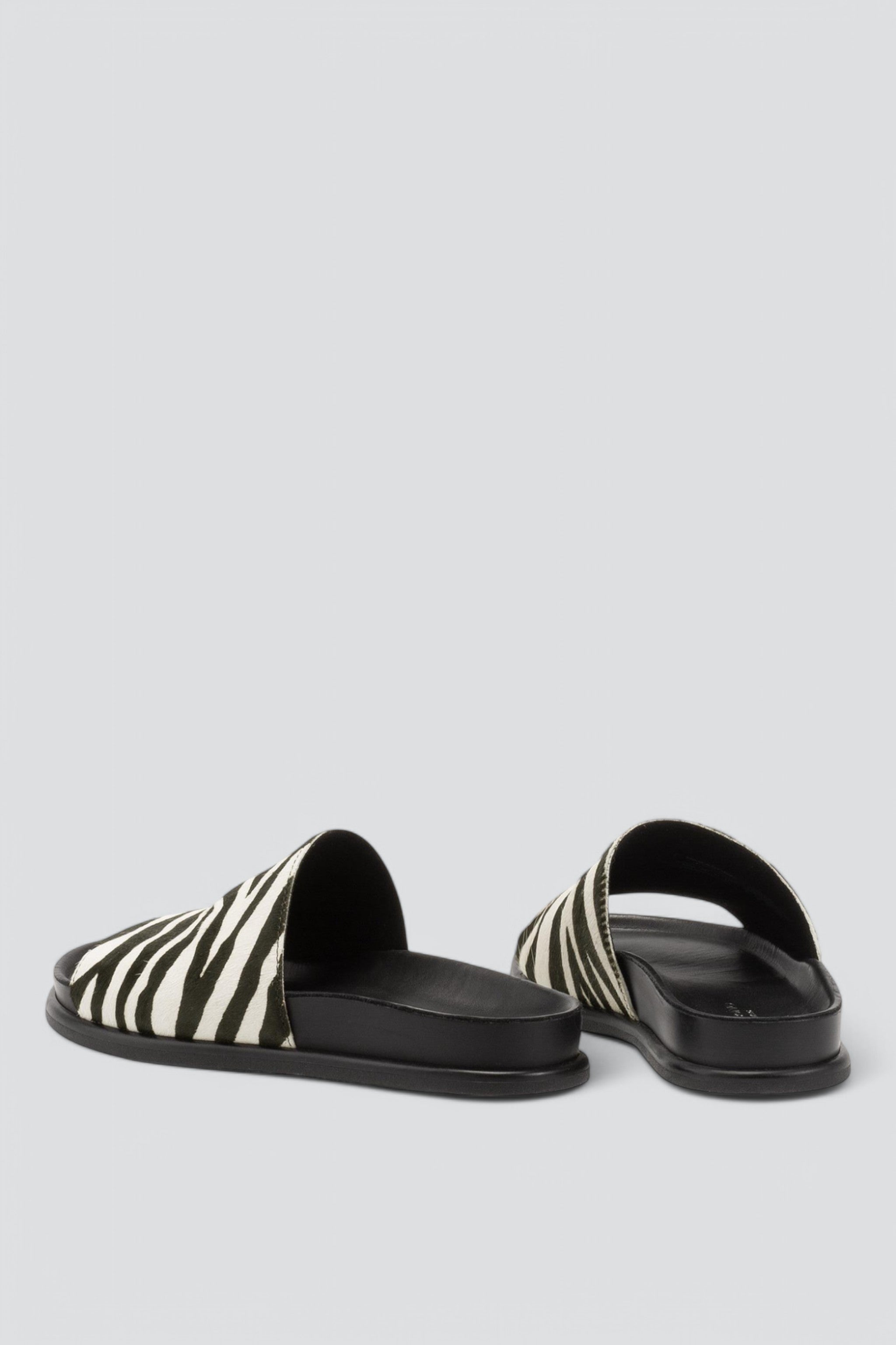 Black/White Effie Sandal