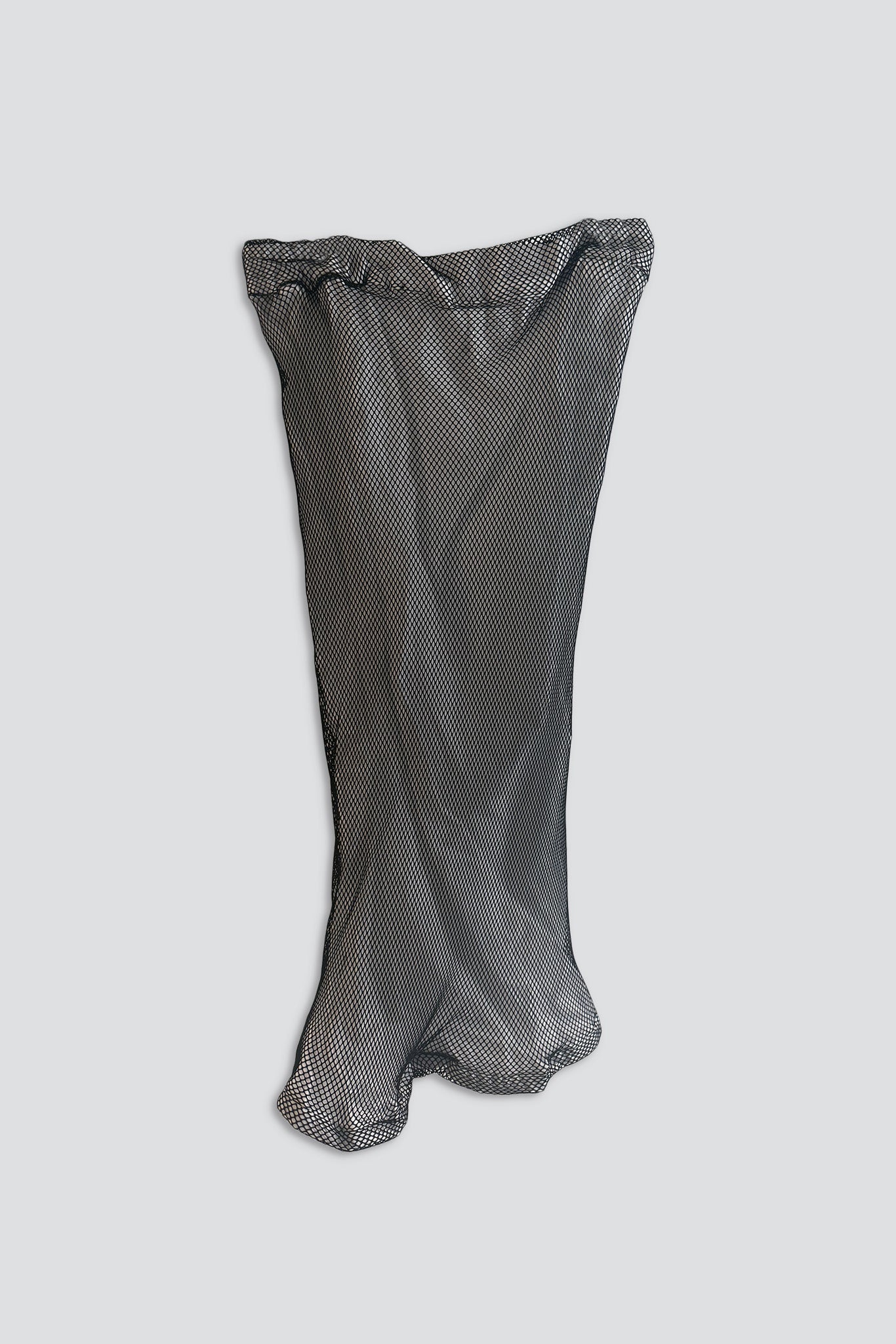 Black/White Fishnet Overlay Skirt
