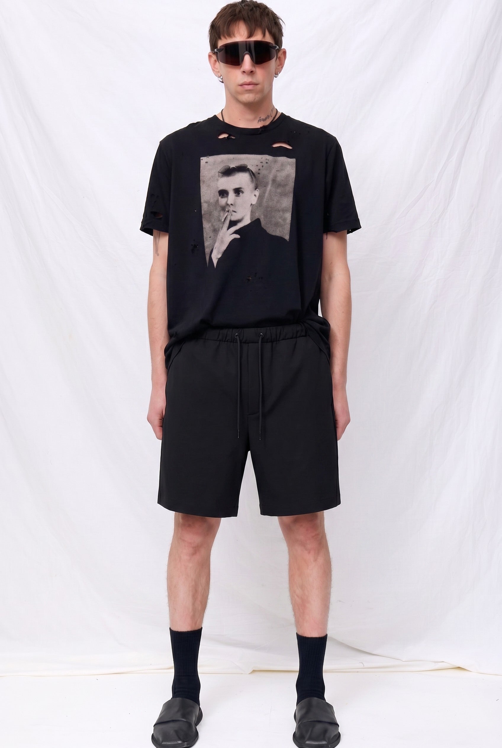 Black Suiting Standard Shorts