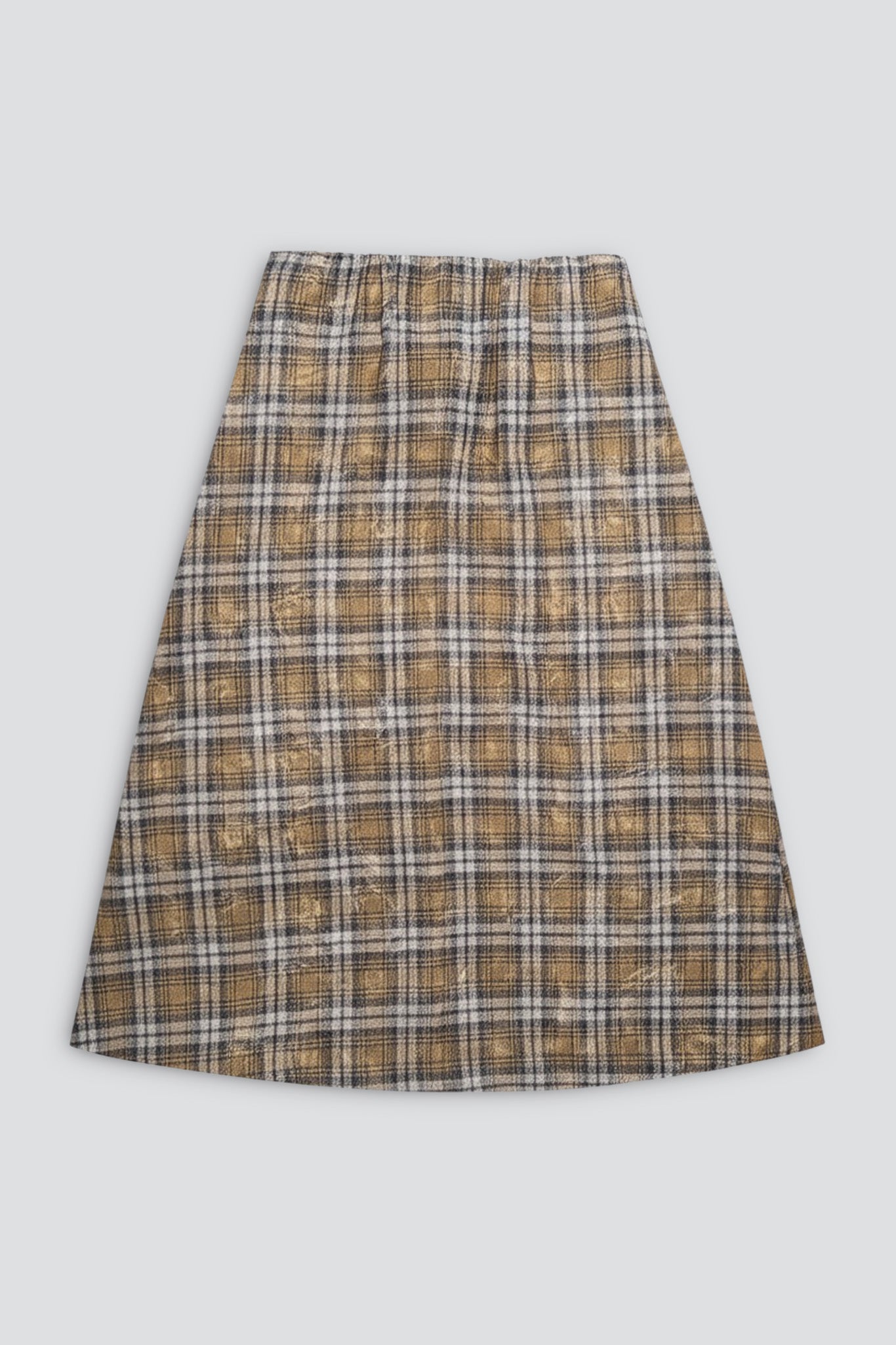 Bleach Plaid Knot Skirt