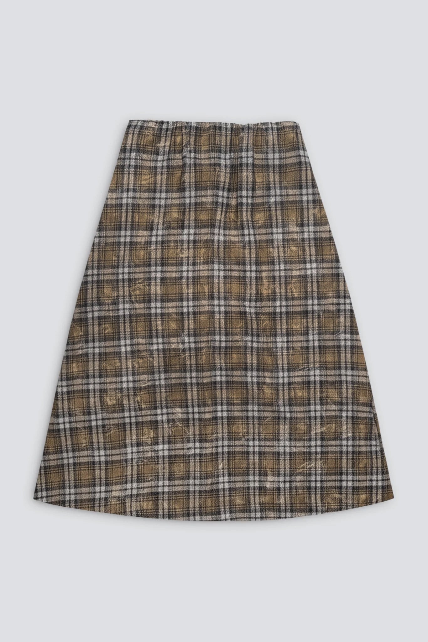 Bleach Plaid Knot Skirt