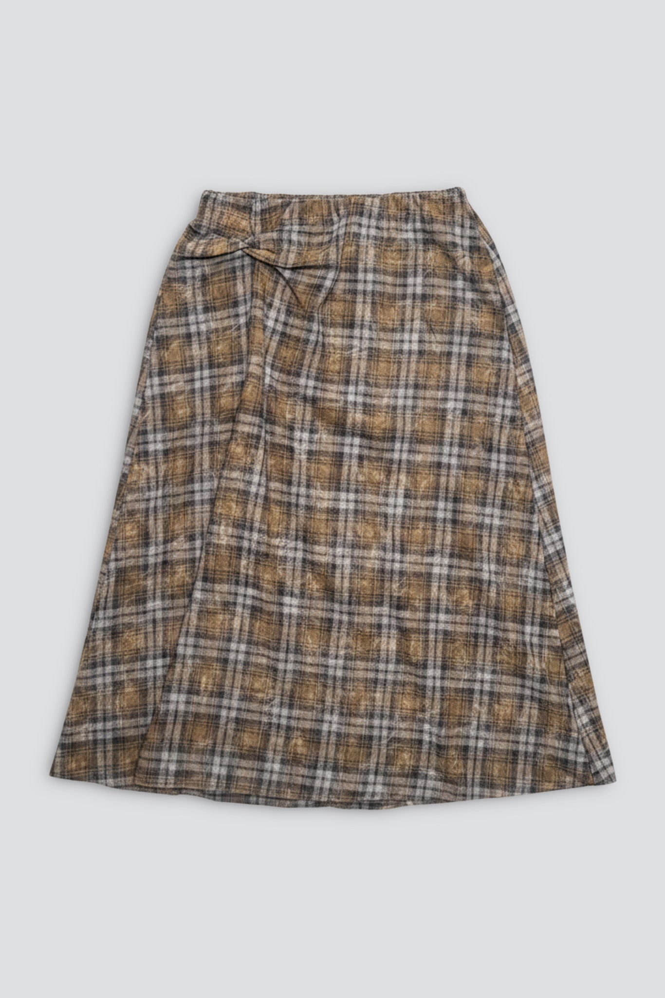 Bleach Plaid Knot Skirt