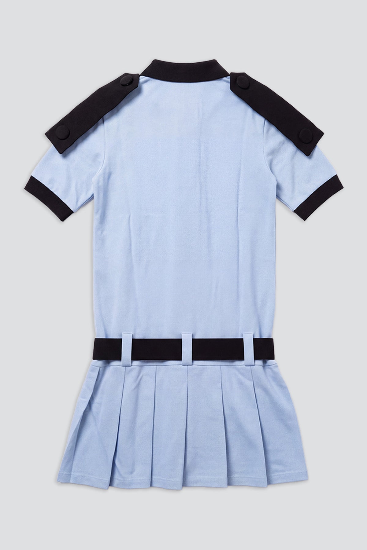 Blue Black Crest Polo Dress