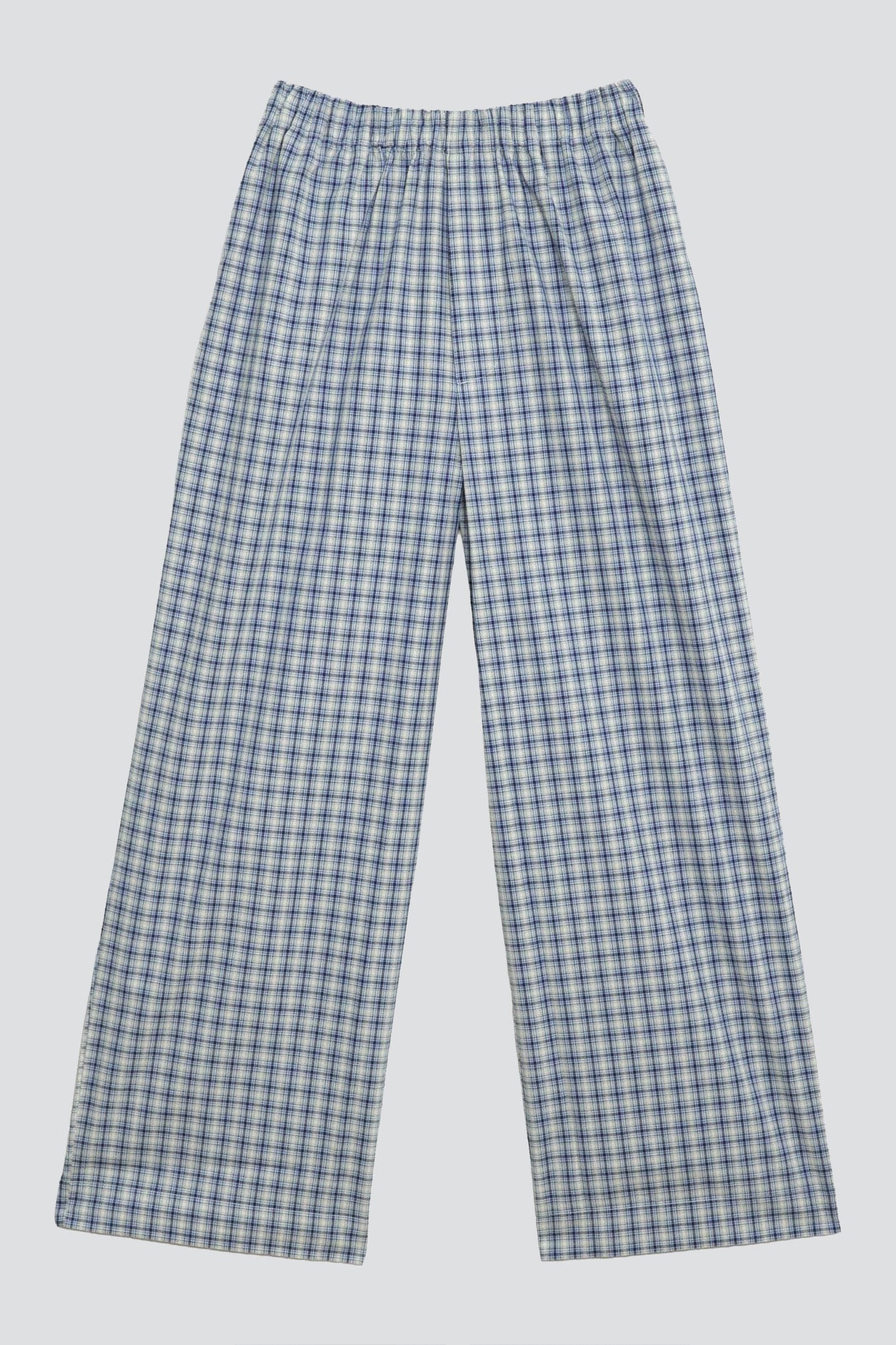 Blue Check Claude Pants