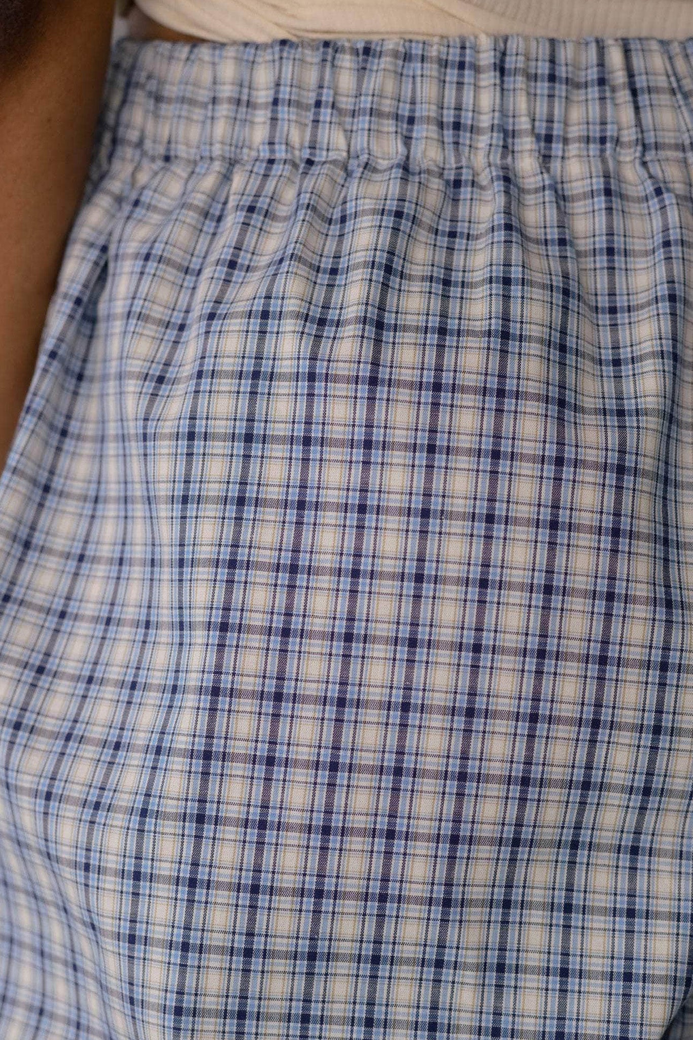 Blue Check Claude Pants