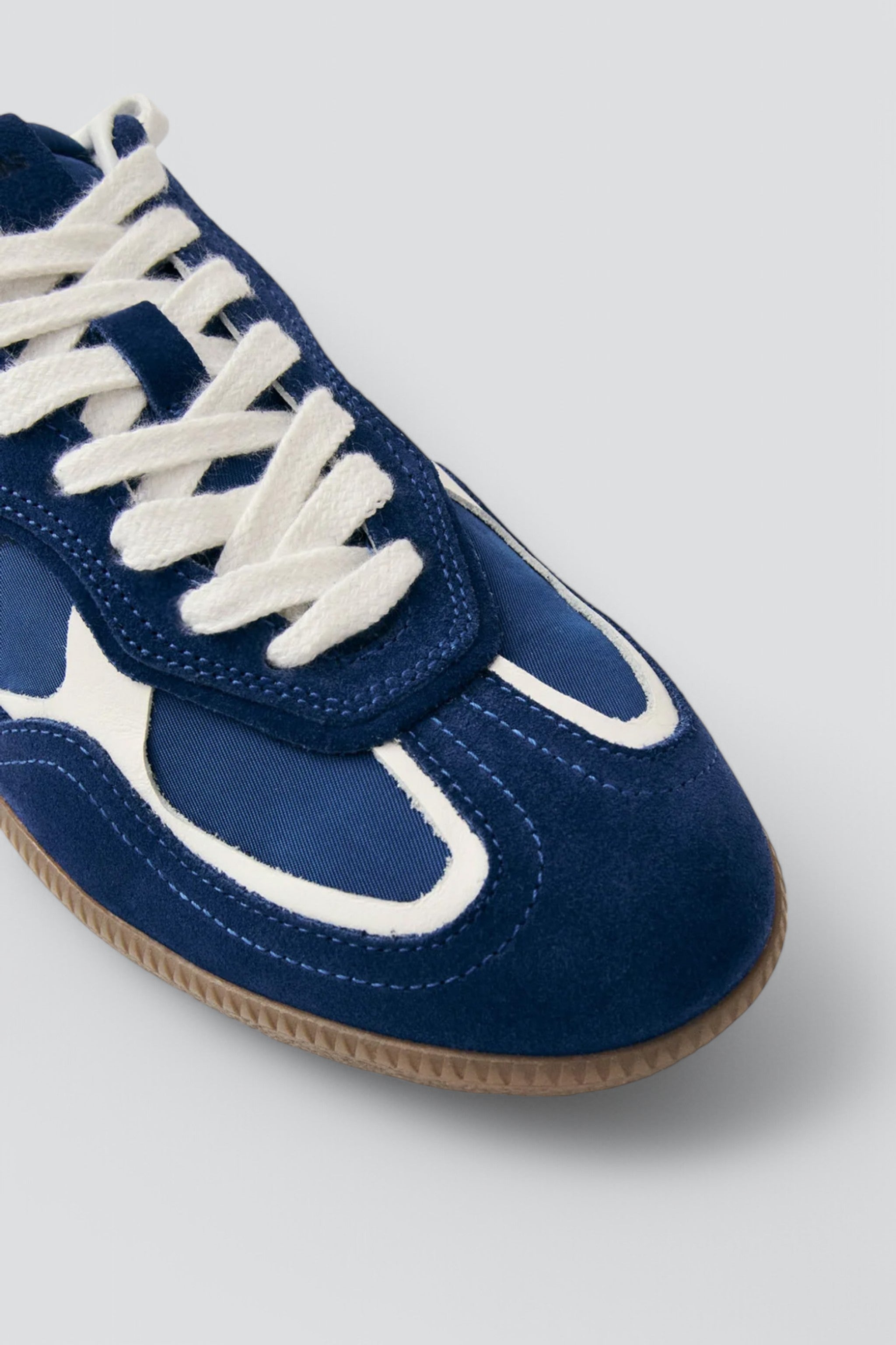 Sheen Blue Leather Tb.490 Rife Sneakers