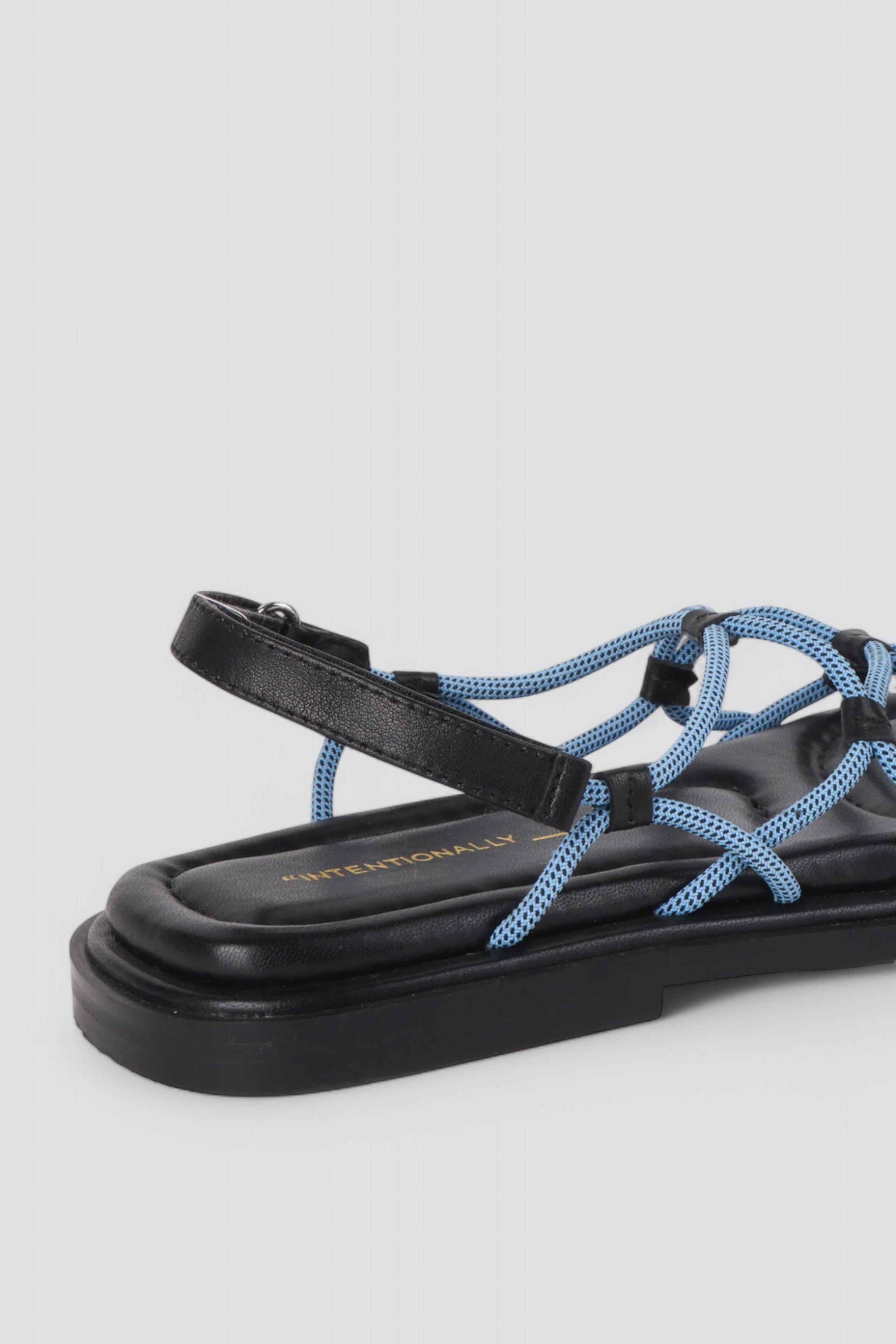 Blue Lychee Elastic Sport Cord Flat Sandal