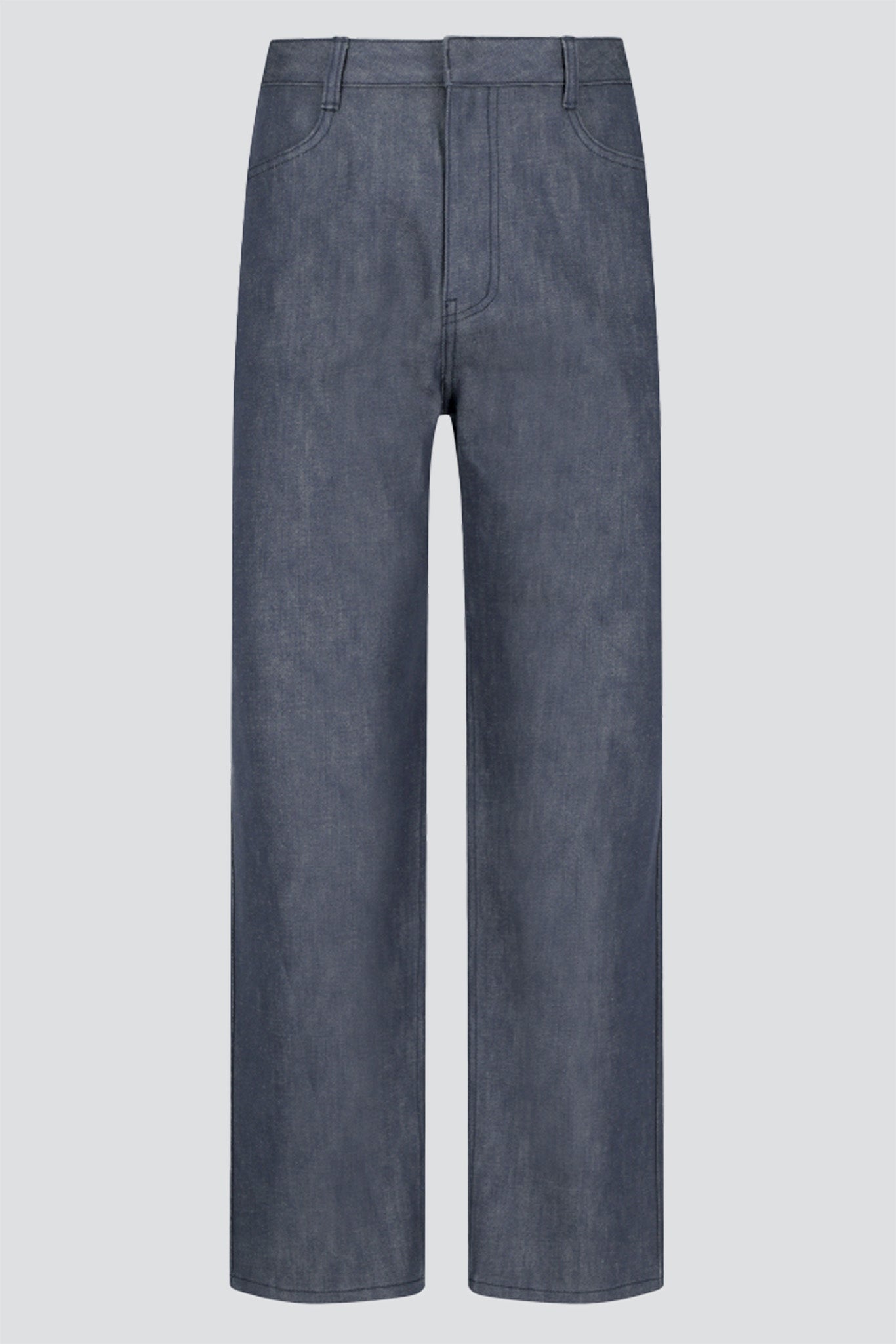 Blue Straight Fit Denim Pant