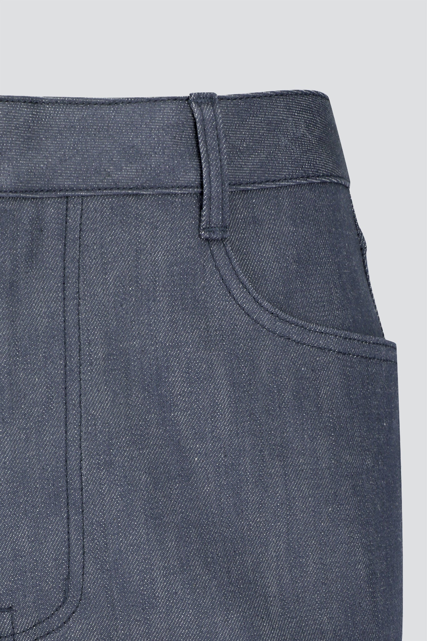 Blue Straight Fit Denim Pant