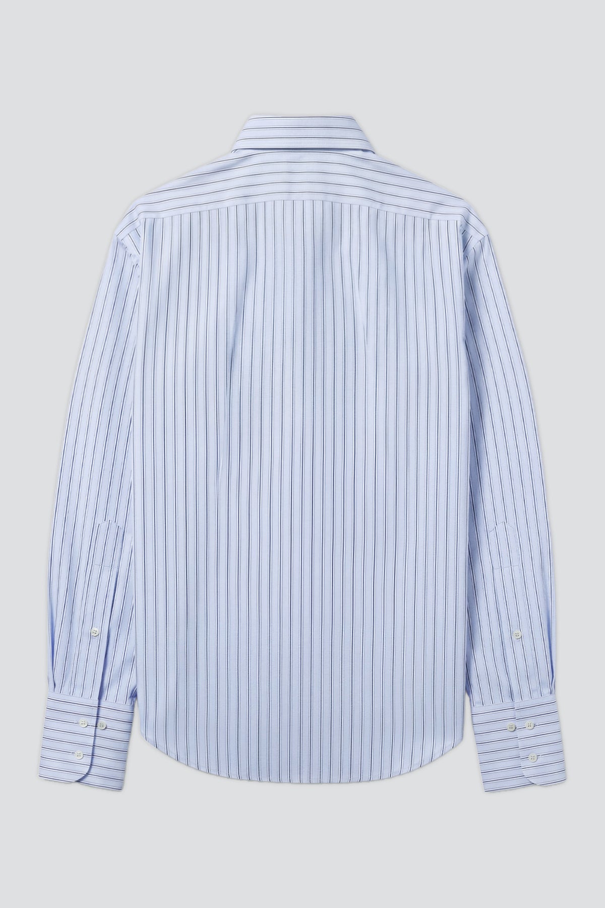 Blue Stripe Trompe L'oeil Button Down