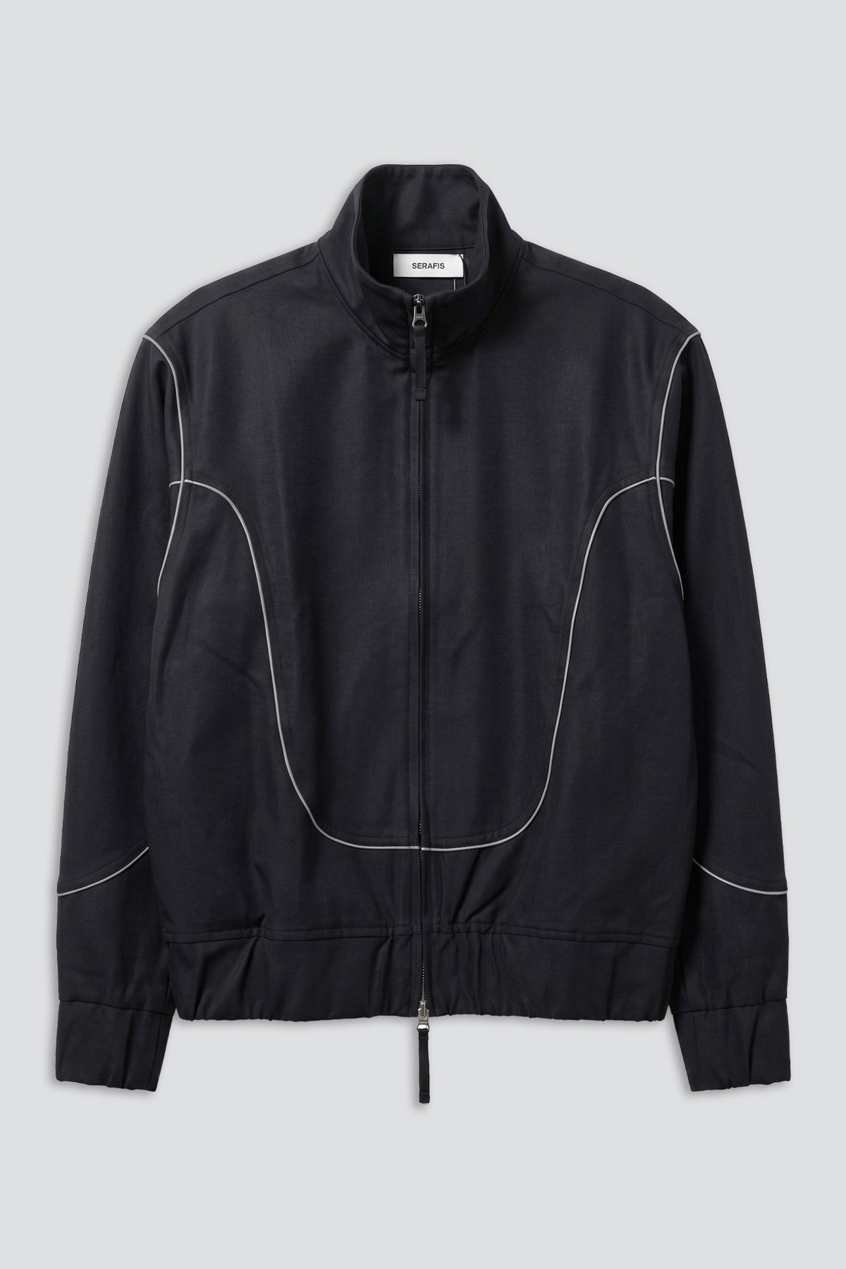 Blue/Black Wool Track Jacket