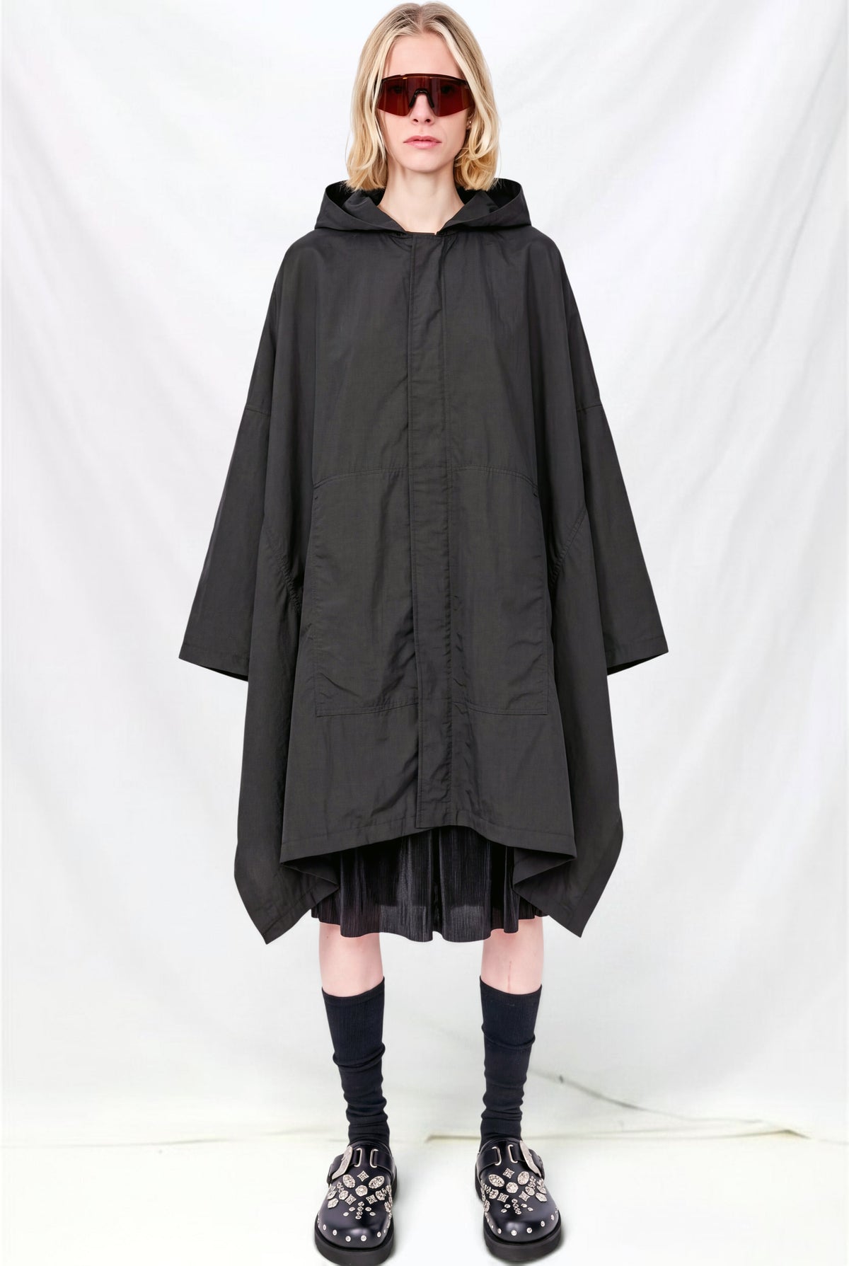 Black Taslan Square Parka