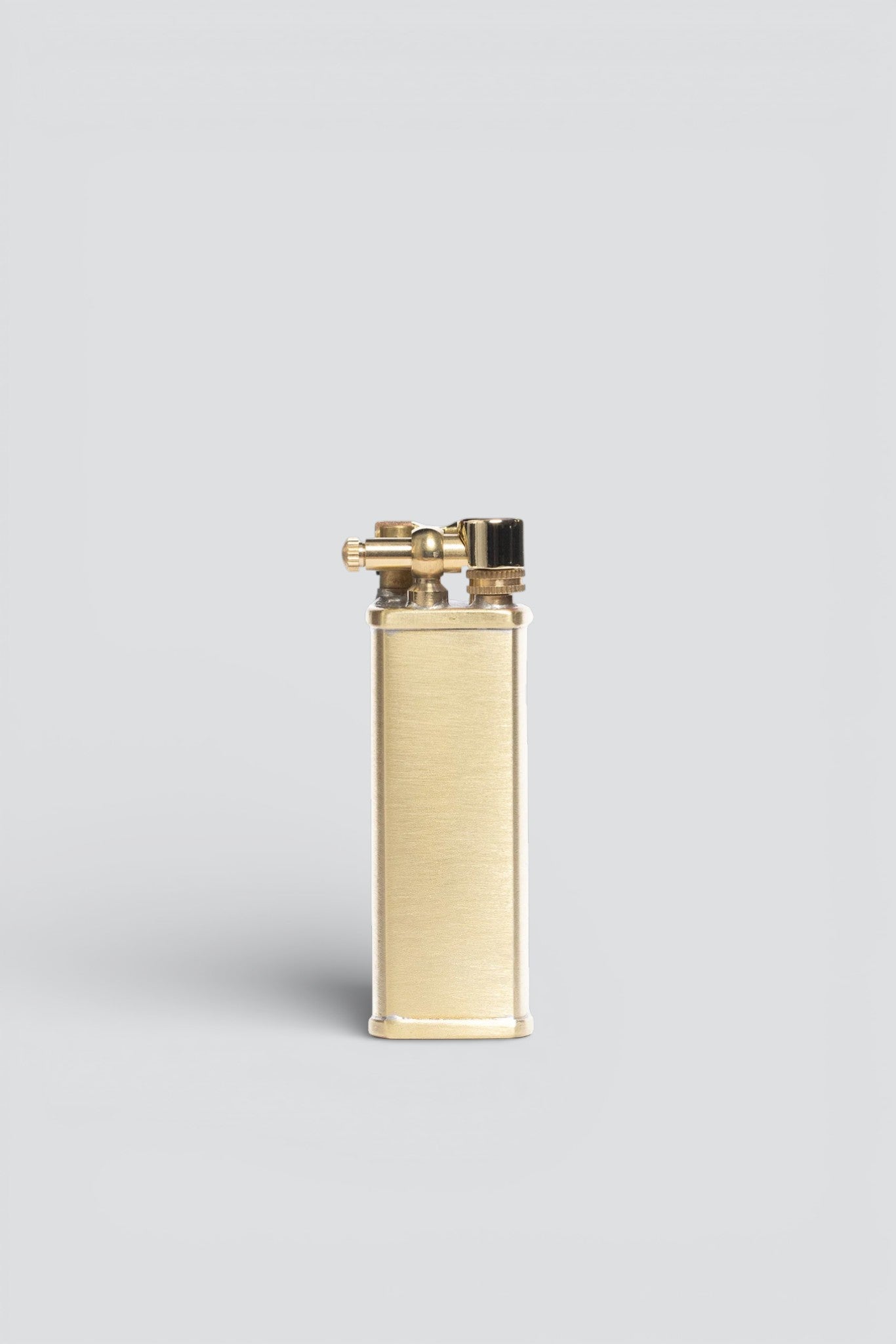 Brass Satin Bolbo Petrol Lighter