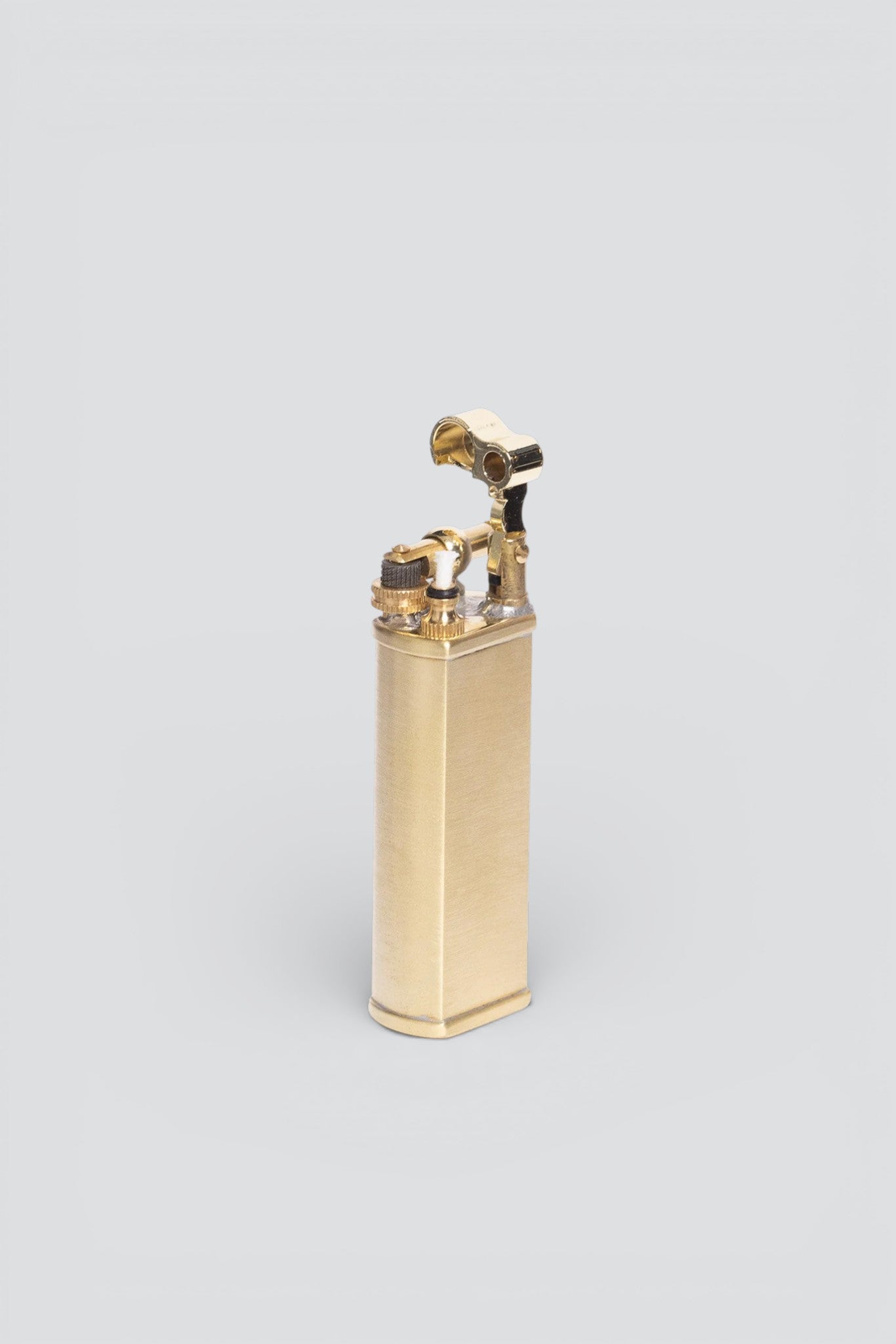 Brass Satin Bolbo Petrol Lighter