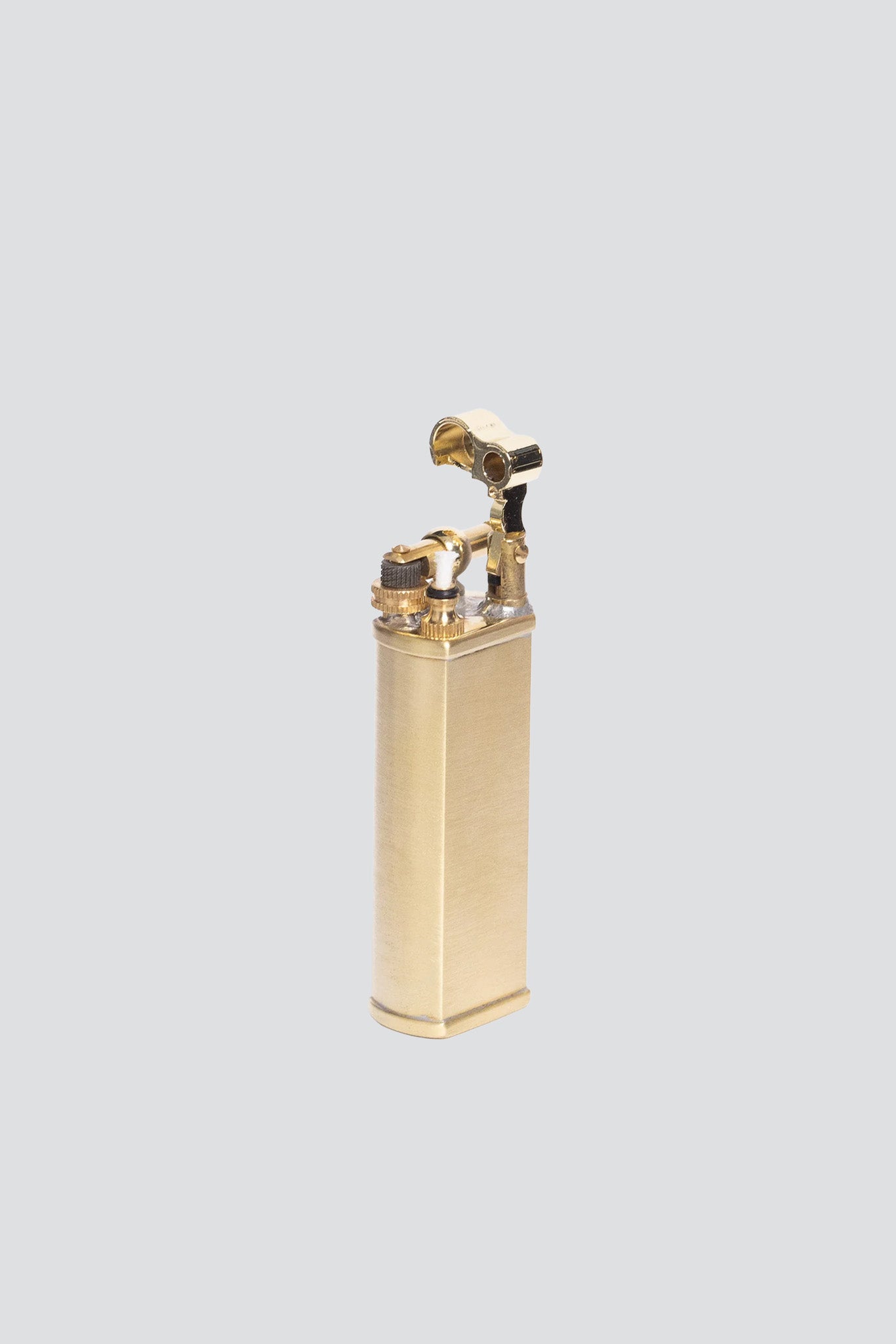 Brass Satin Bolbo Petrol Lighter