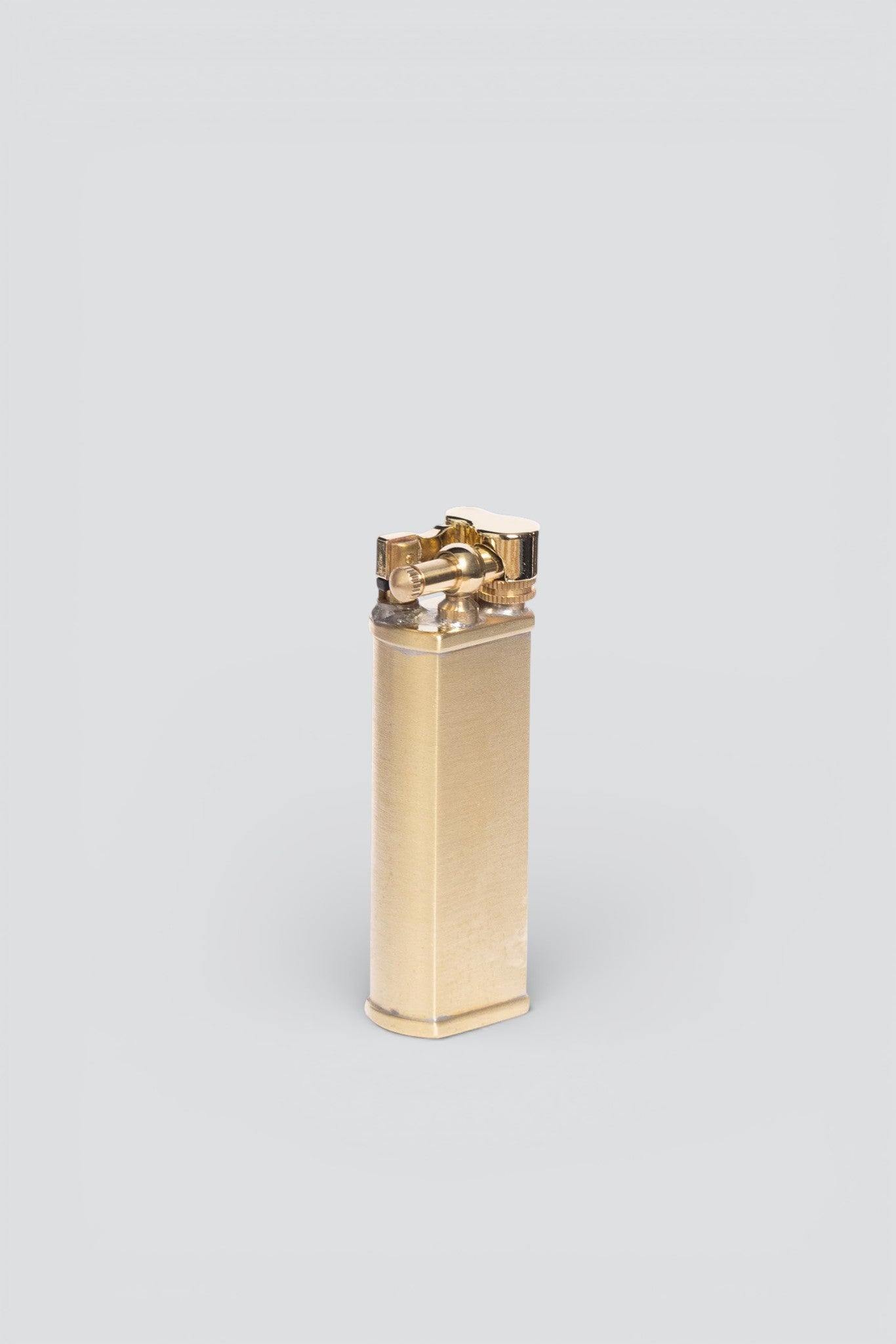 Brass Satin Bolbo Petrol Lighter