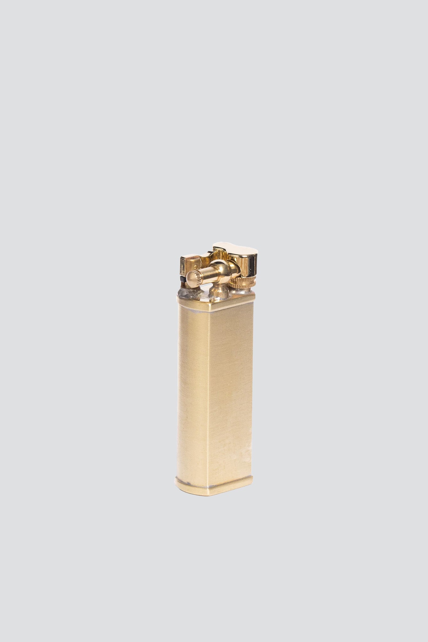 Brass Satin Bolbo Petrol Lighter