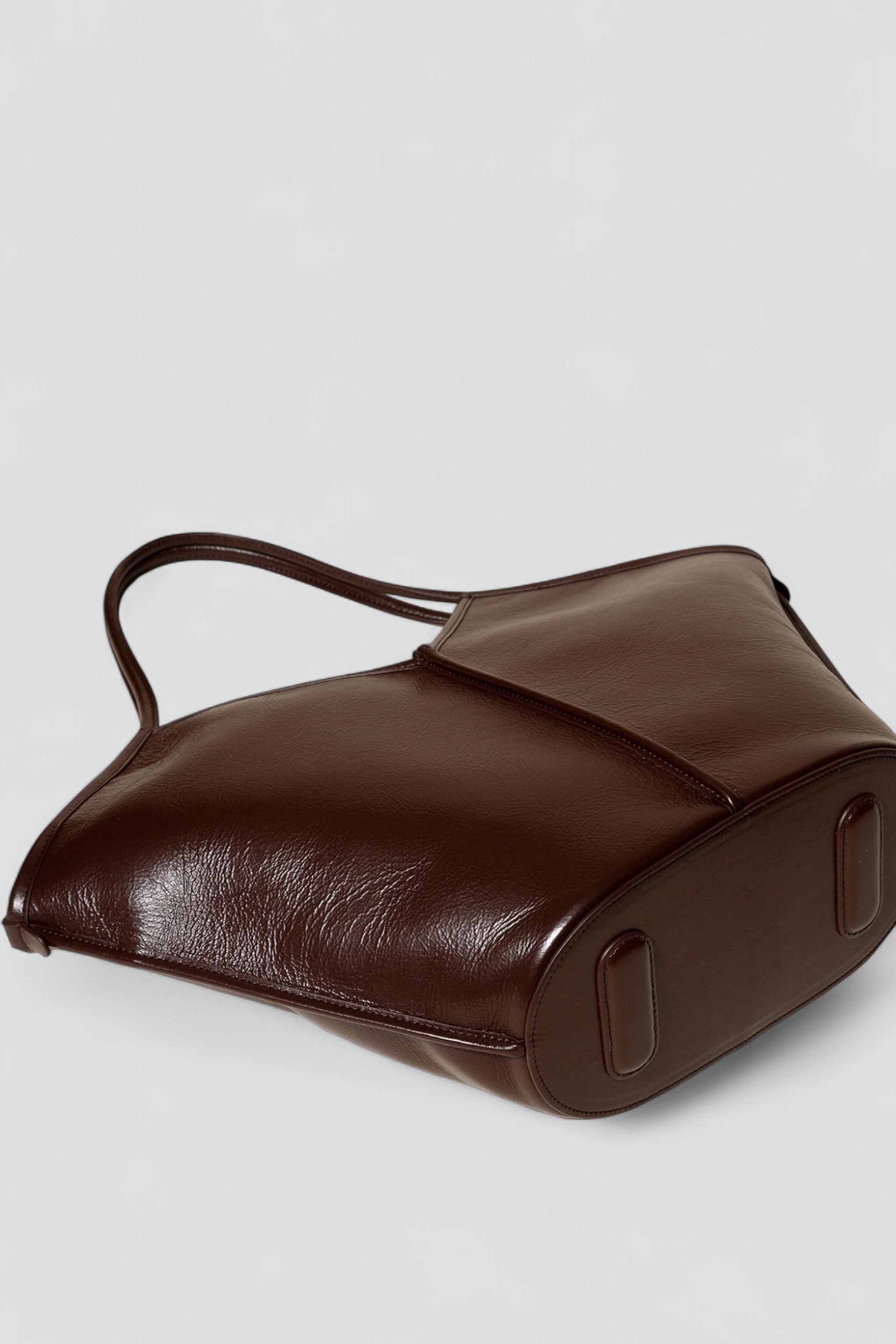 Brown Calella Distressed Leather Tote Bag