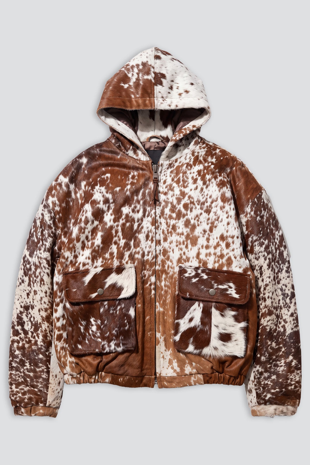 Brown Cowhide Drover Hoodie