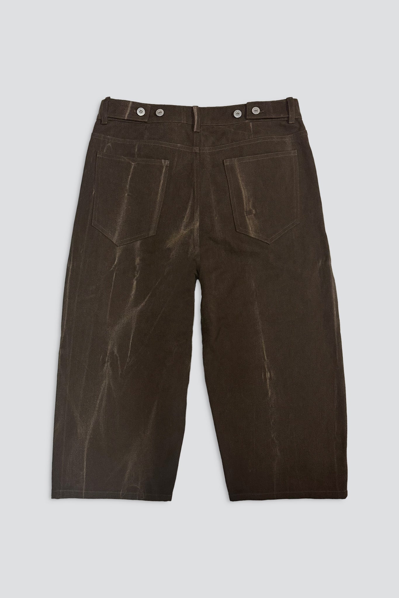 Brown Denim Crop Jean