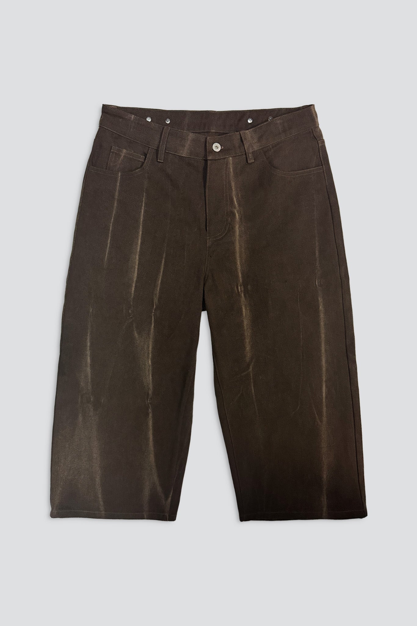 Brown Denim Crop Jean