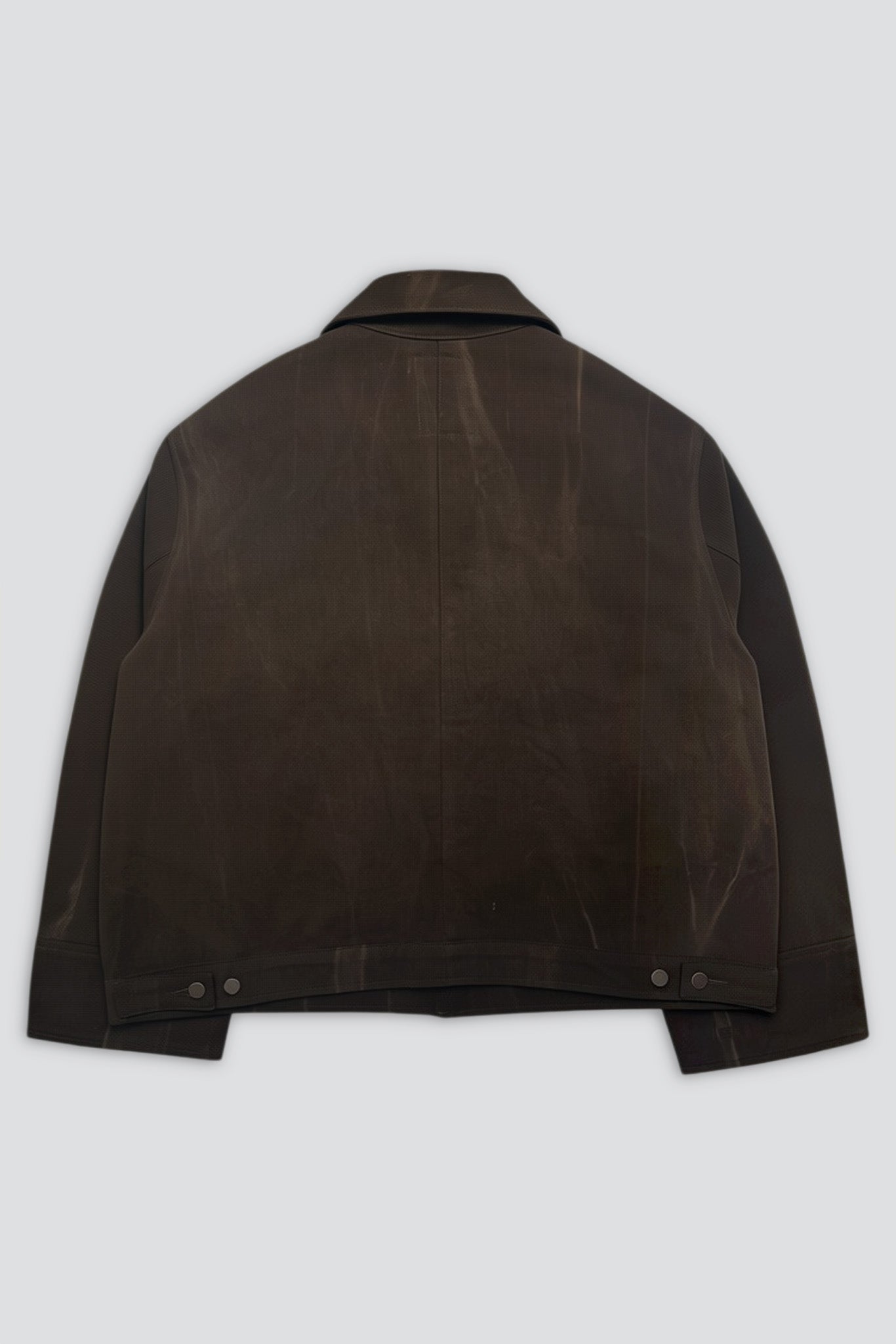 Brown Denim Fireman Box Jacket